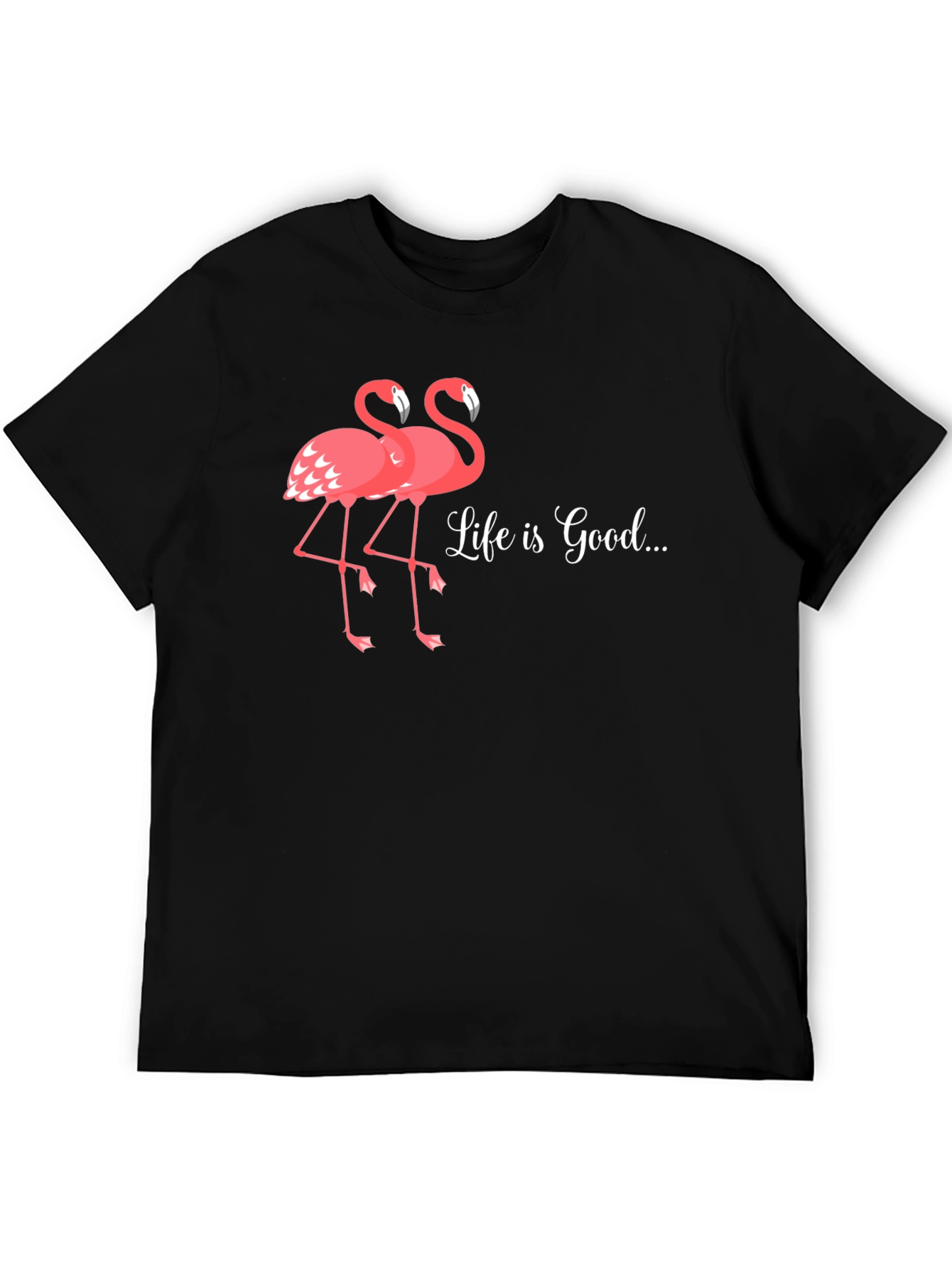 Life is Good Flamingo Graphic T-Shirt