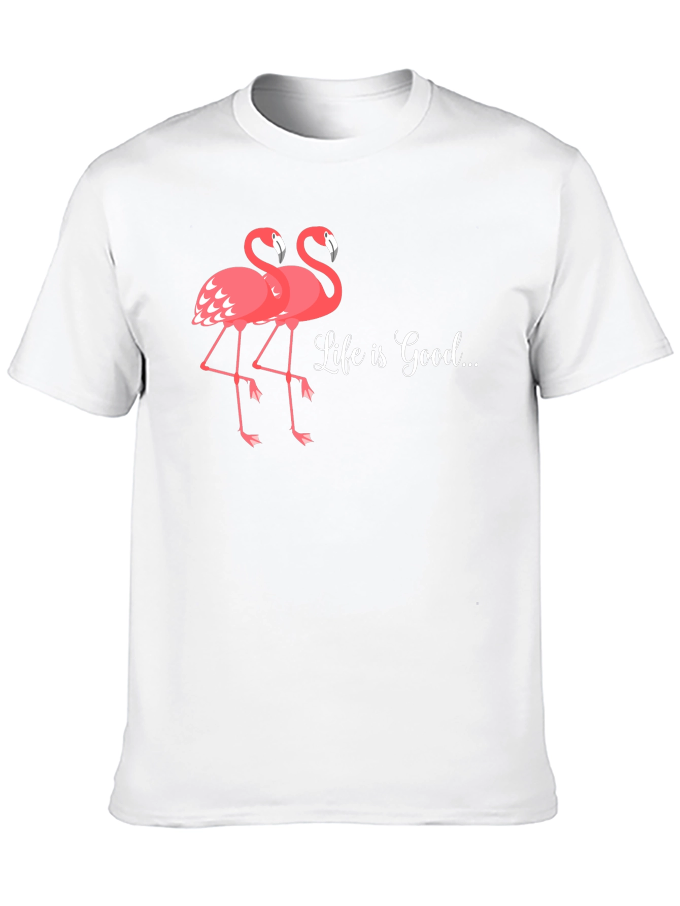 Life is Good Flamingo Graphic T-Shirt