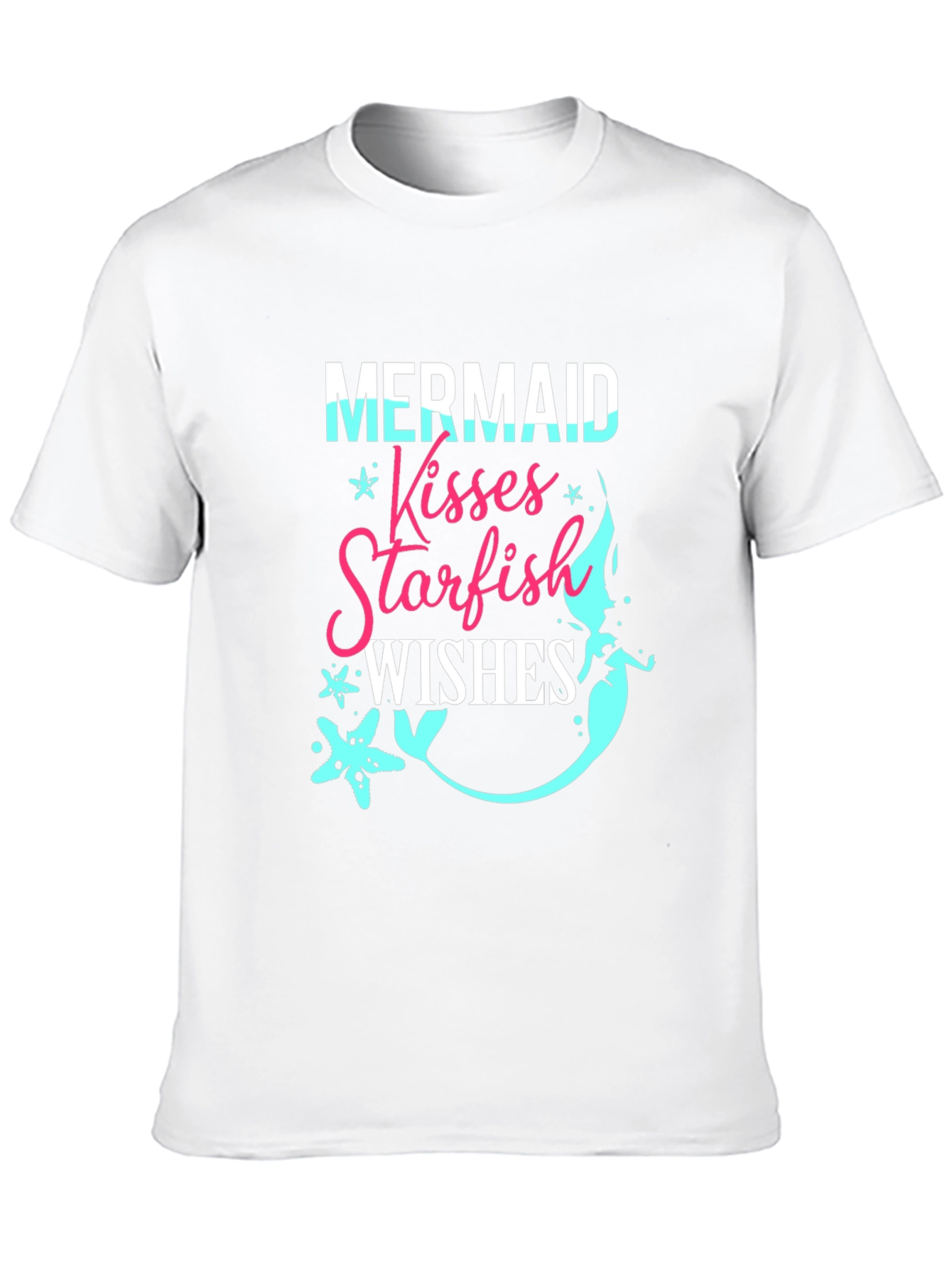 Mermaid Kisses Starfish Wishes Graphic T-Shirt
