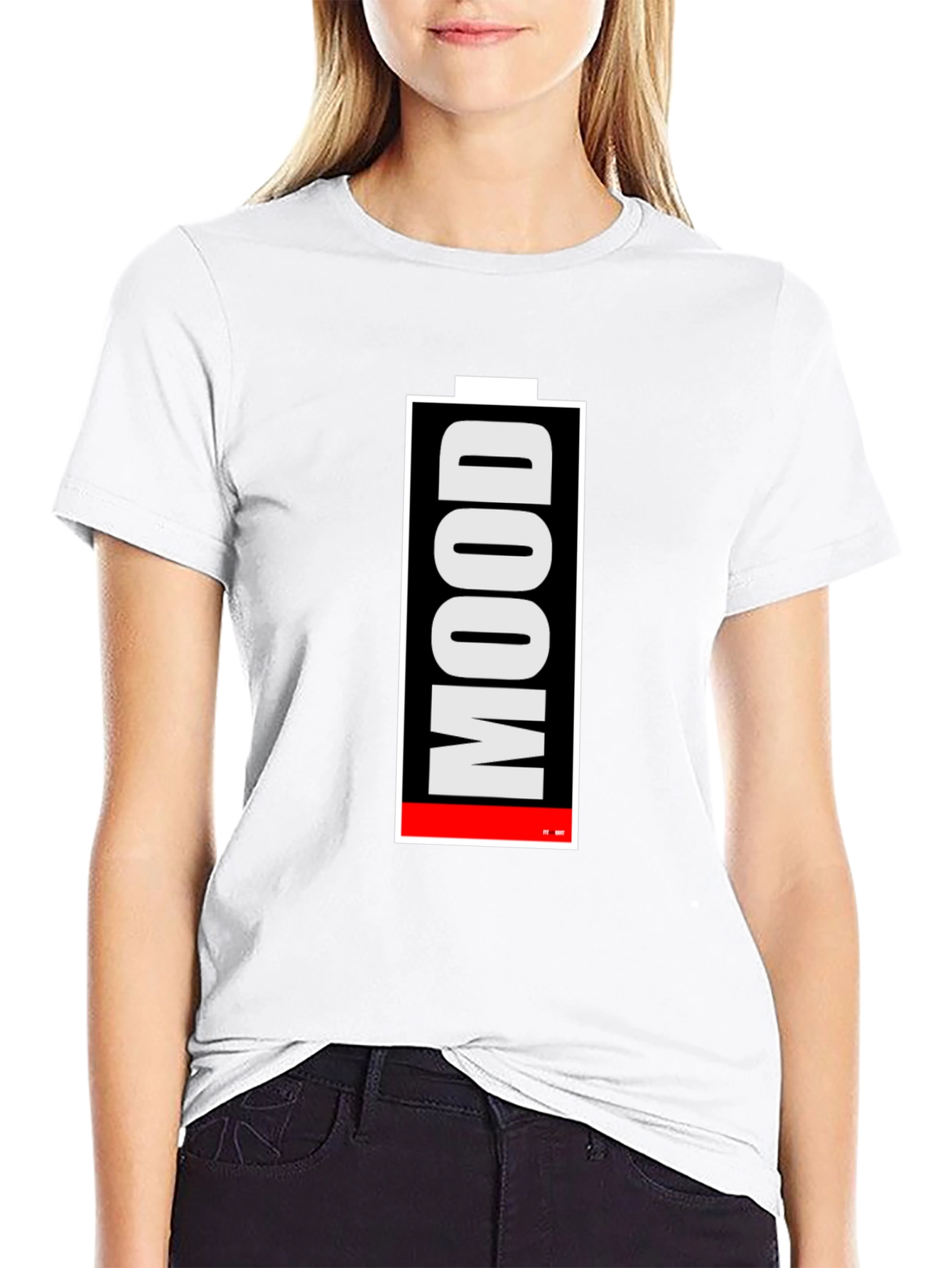 Mood Battery Graphic Tee - Black Short Sleeve