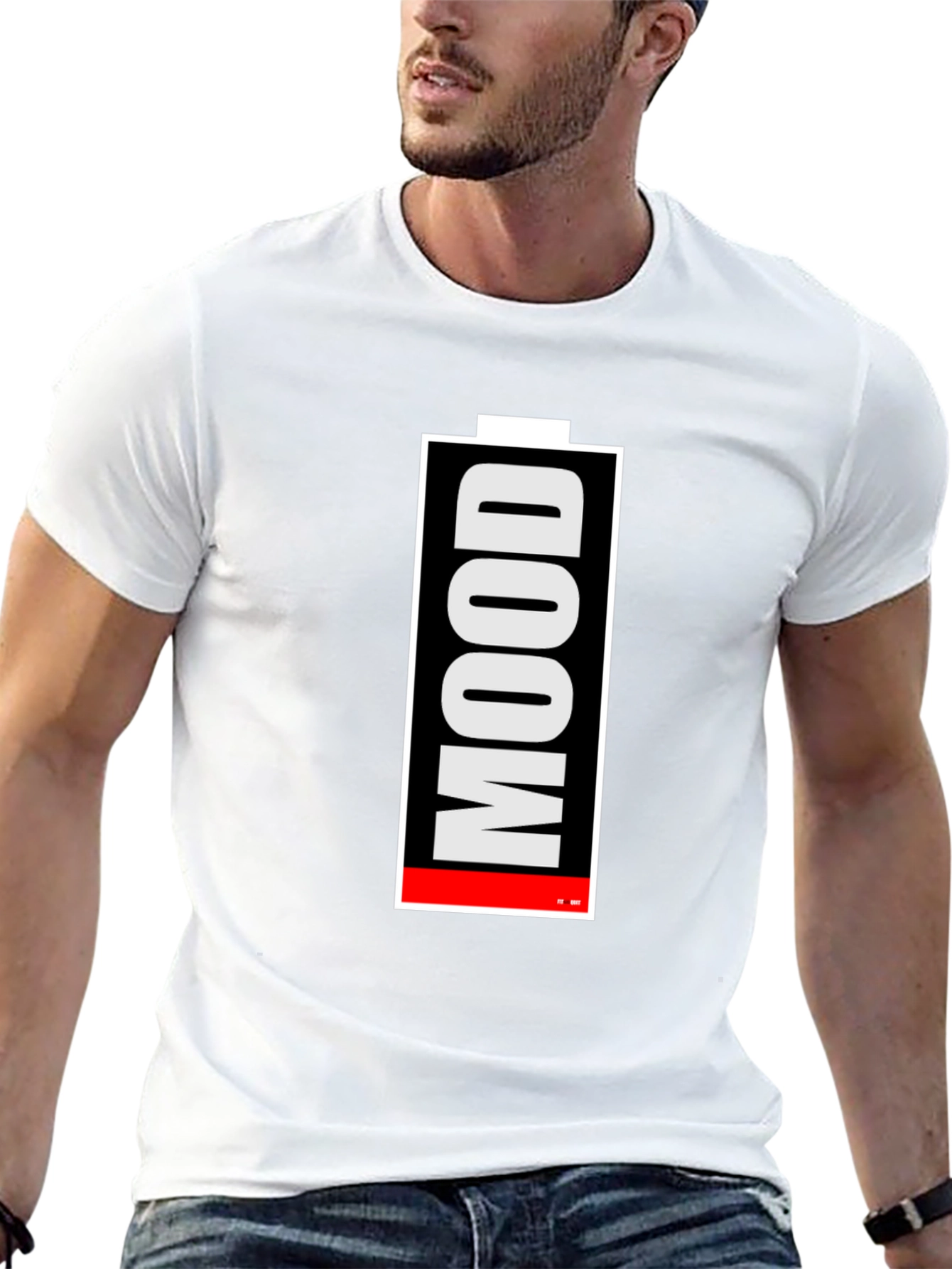 Mood Battery Graphic Tee - Black Short Sleeve