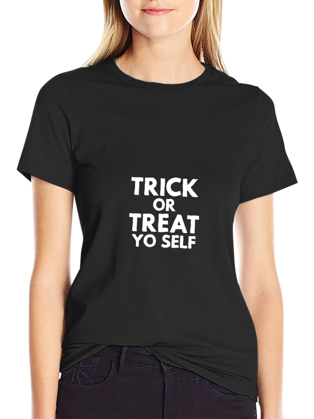 Trick or Treat Yo Self Graphic T-Shirt