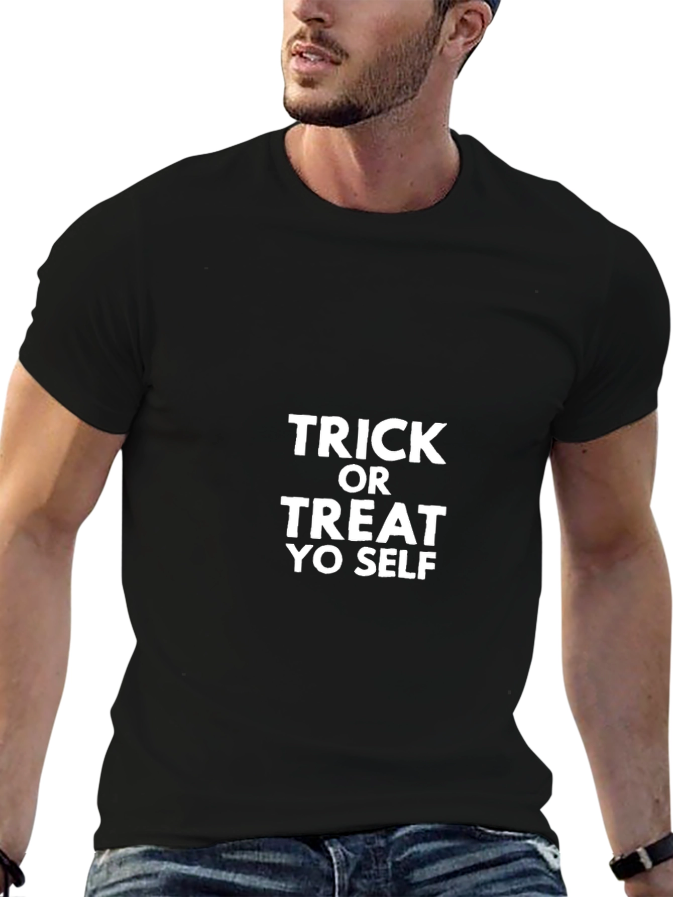 Trick or Treat Yo Self Graphic T-Shirt