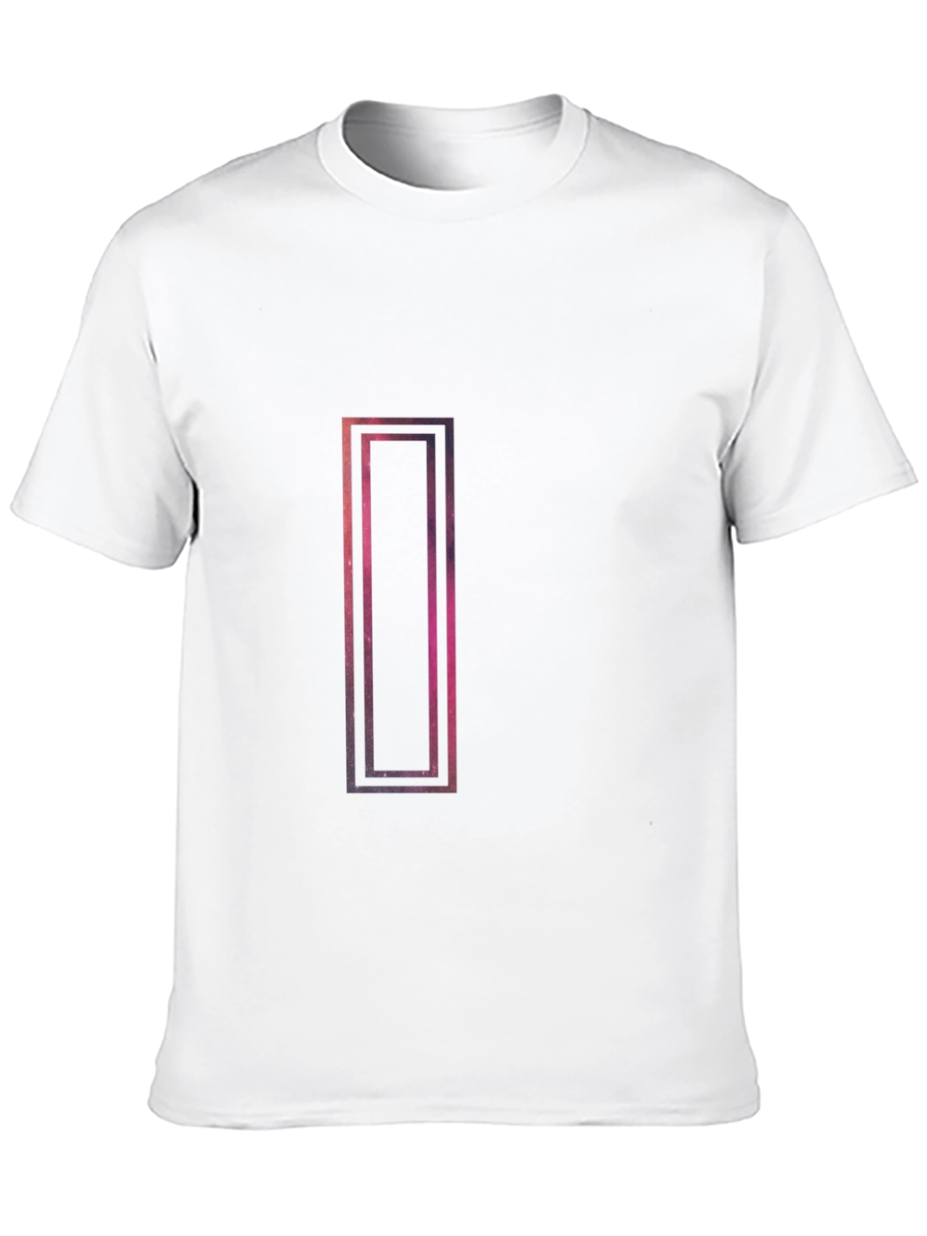 Cosmic Rectangle Graphic Black T-Shirt