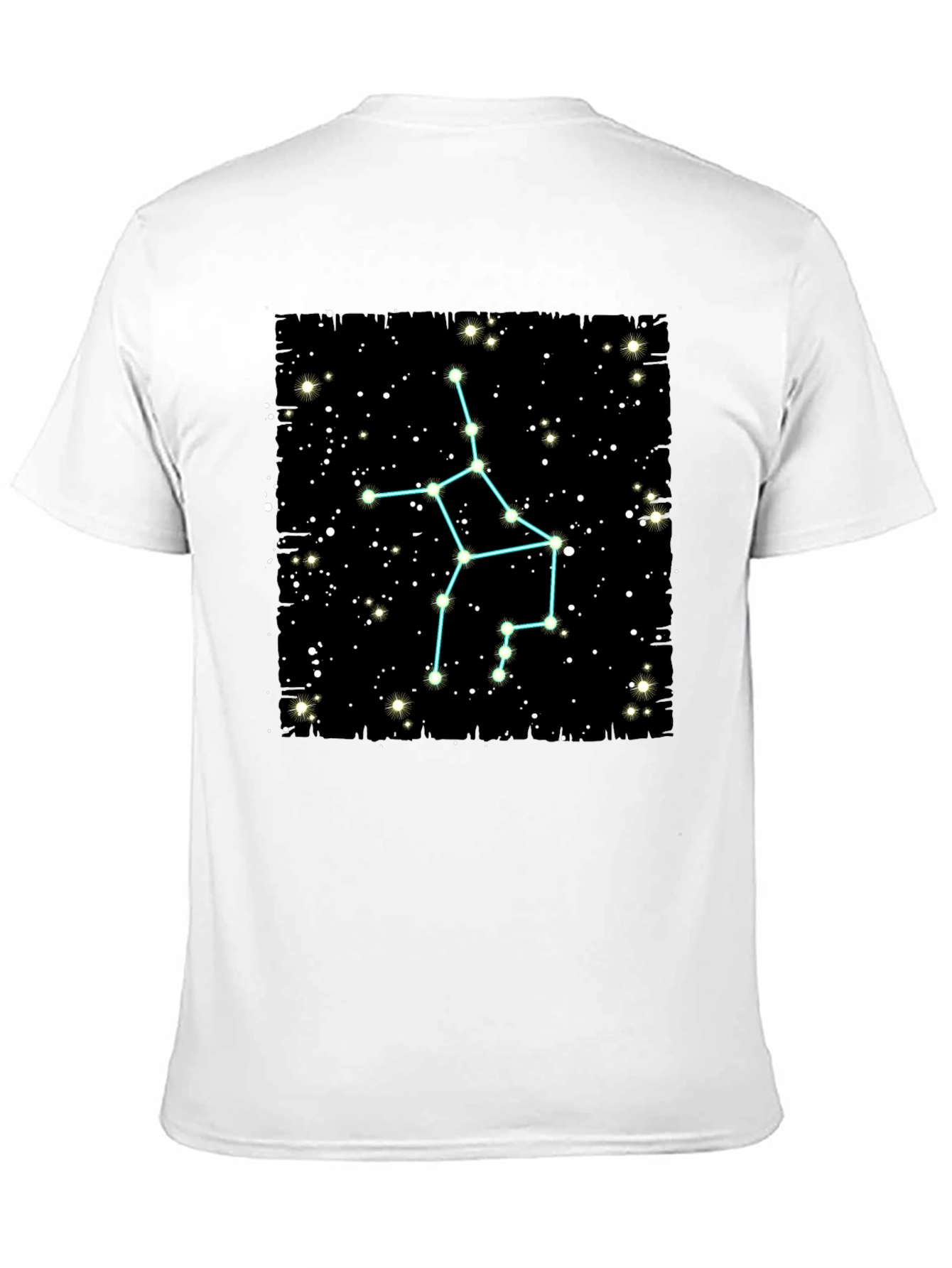 Sagittarius Constellation T-Shirt - Black Cotton Tee