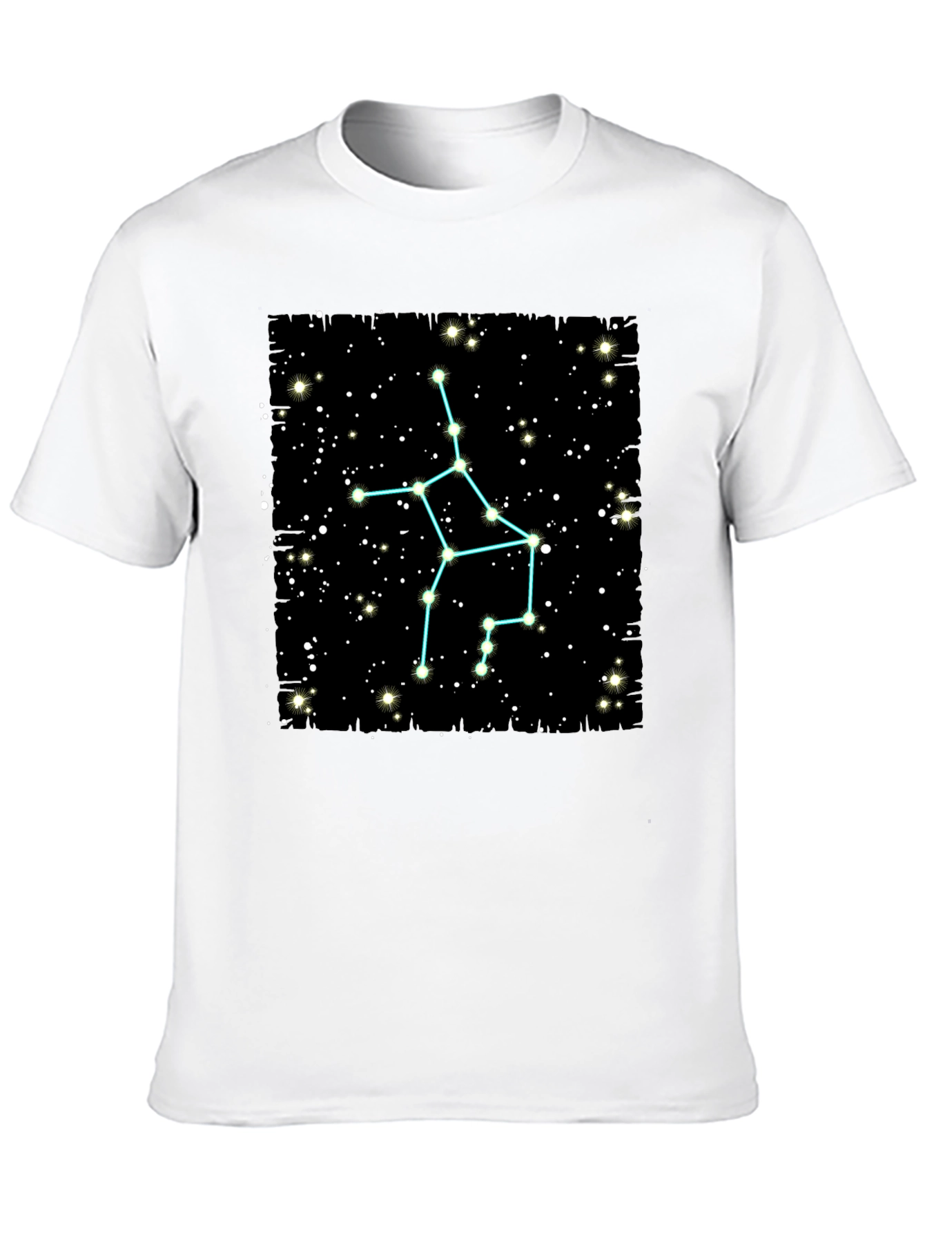 Sagittarius Constellation T-Shirt - Black Cotton Tee