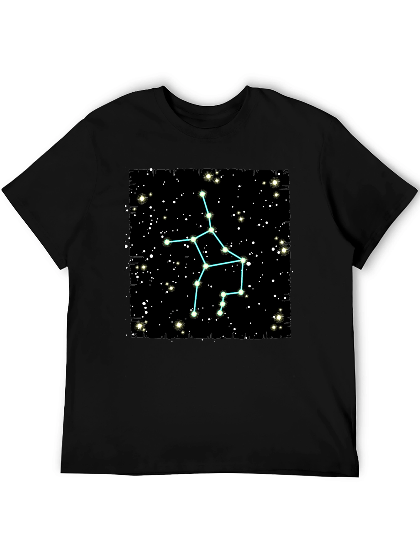 Sagittarius Constellation T-Shirt - Black Cotton Tee