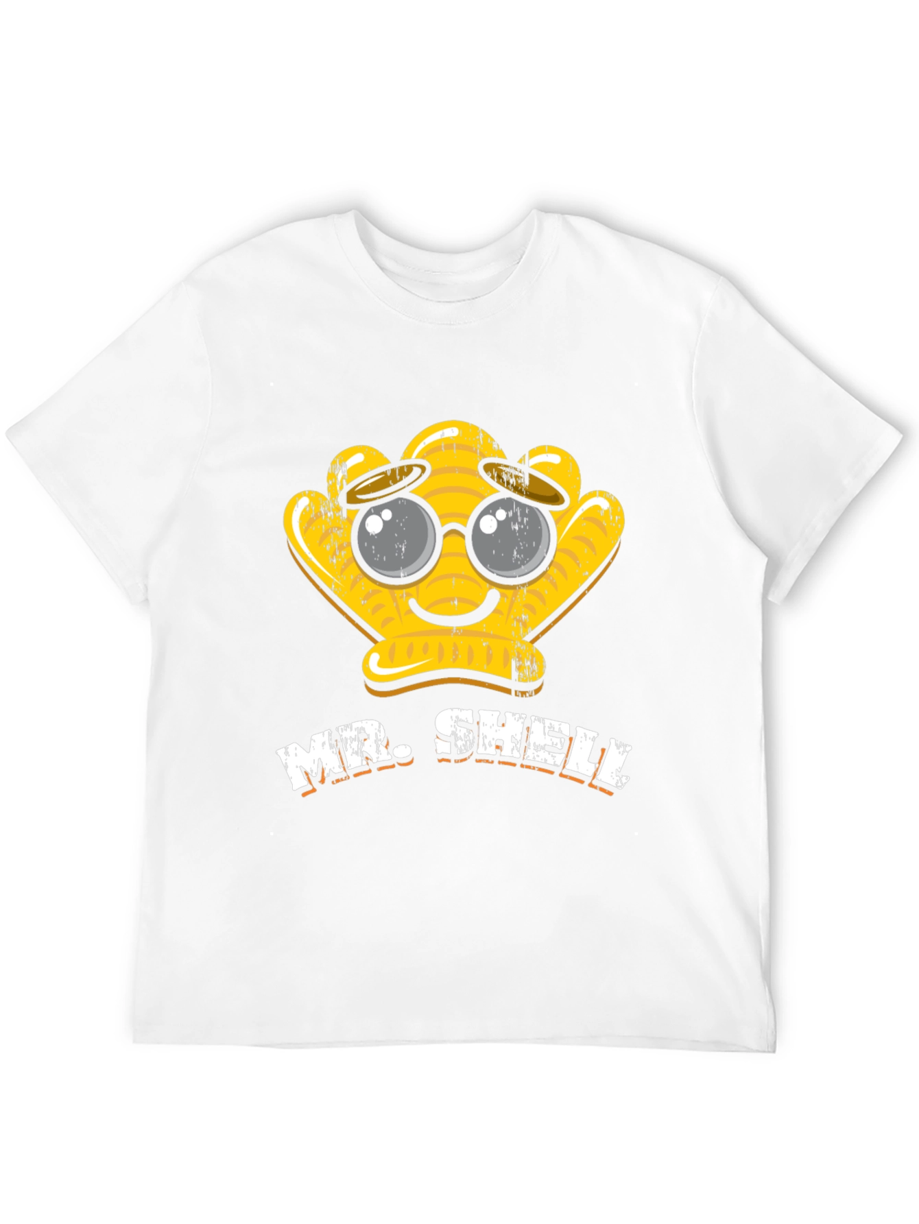 Mr. Shelly Graphic T-Shirt - Cute Cartoon Shell Tee