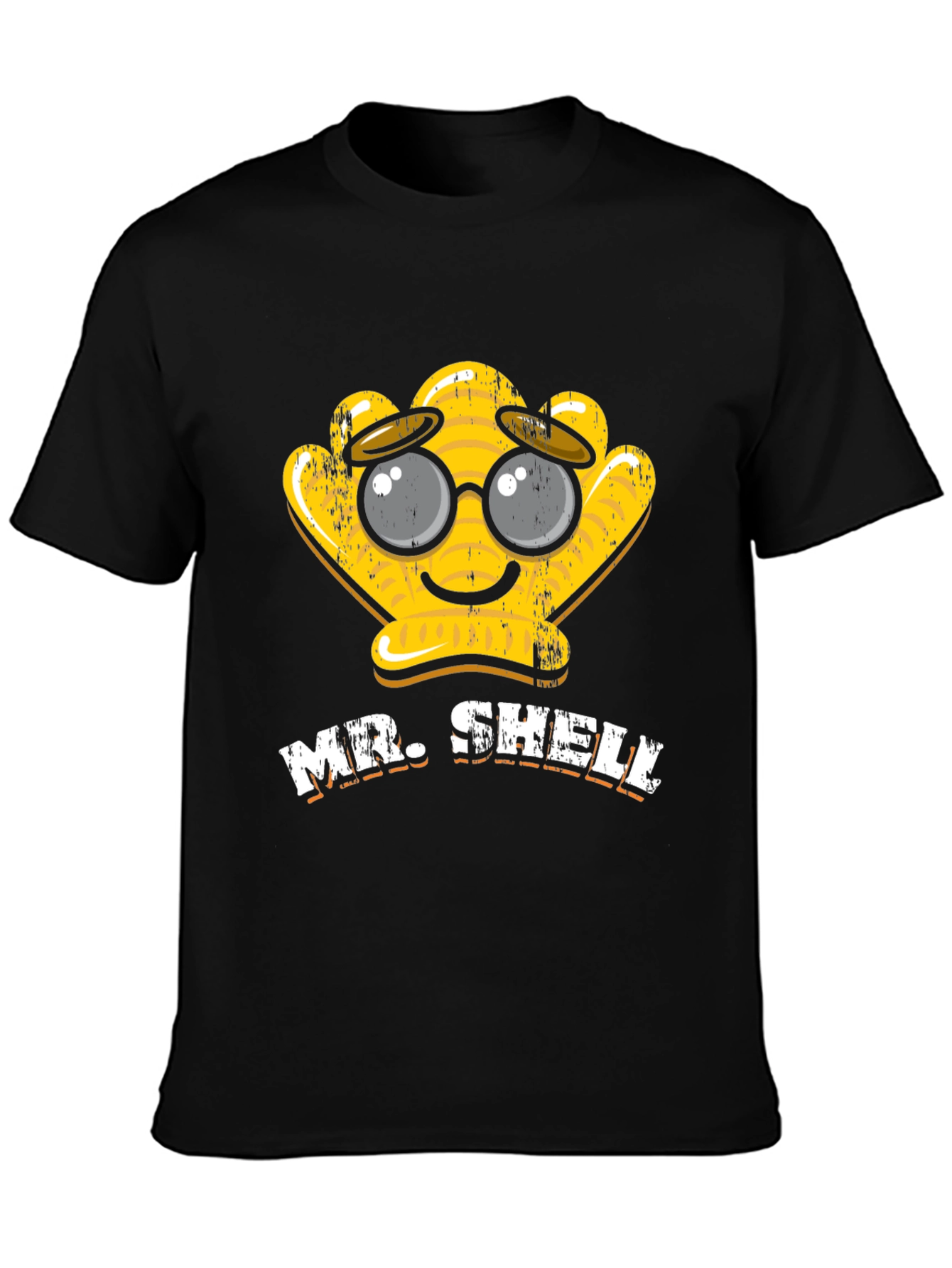 Mr. Shelly Graphic T-Shirt - Cute Cartoon Shell Tee