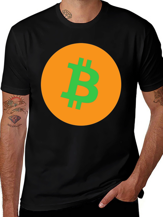 Bitcoin Logo Graphic Tee - Crypto Enthusiast Style