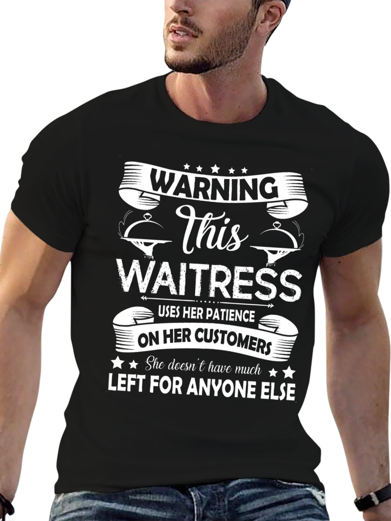 Warning Waitress T-Shirt - Funny Server Tee