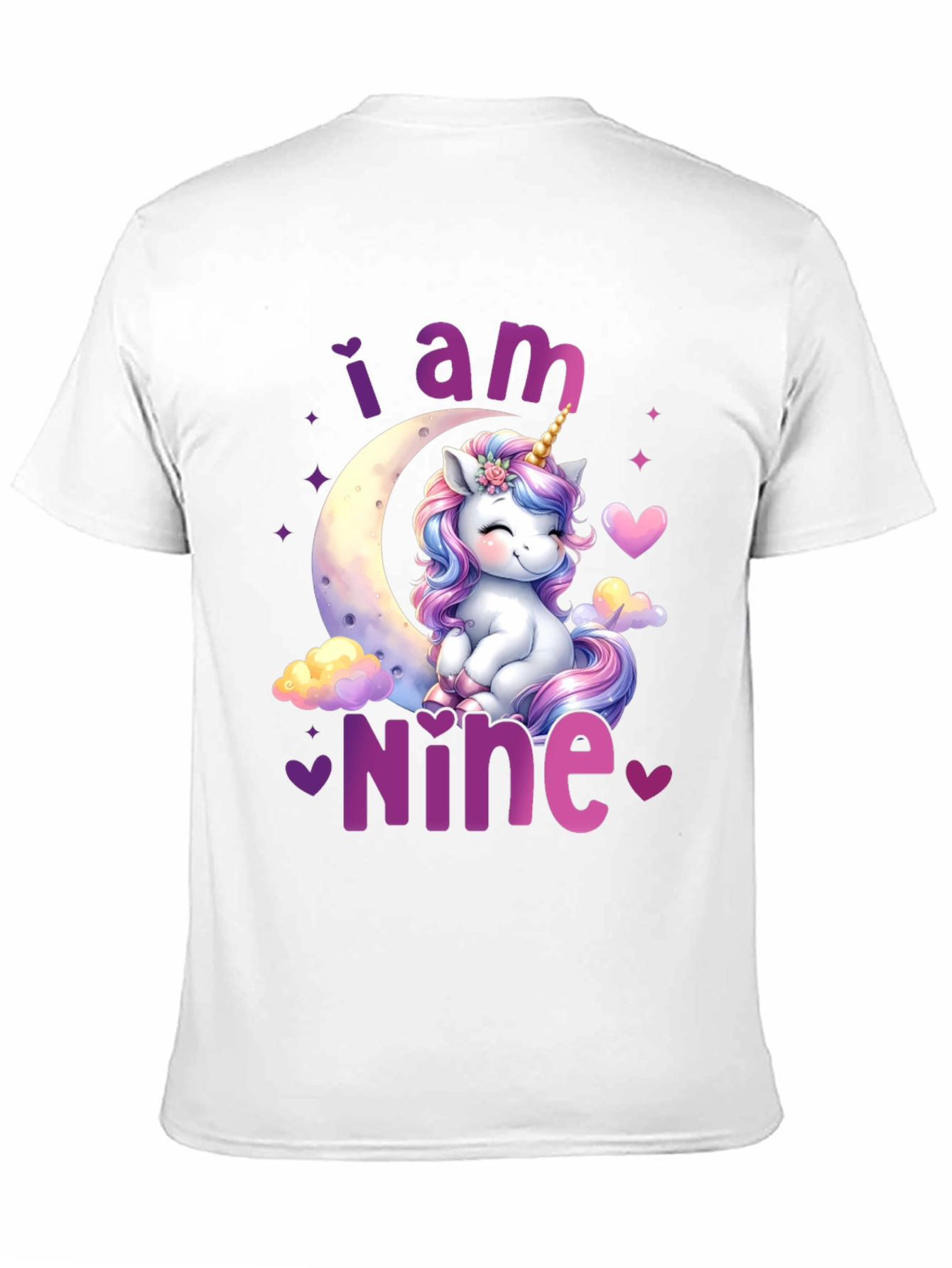 I am Nine Unicorn Birthday T-Shirt