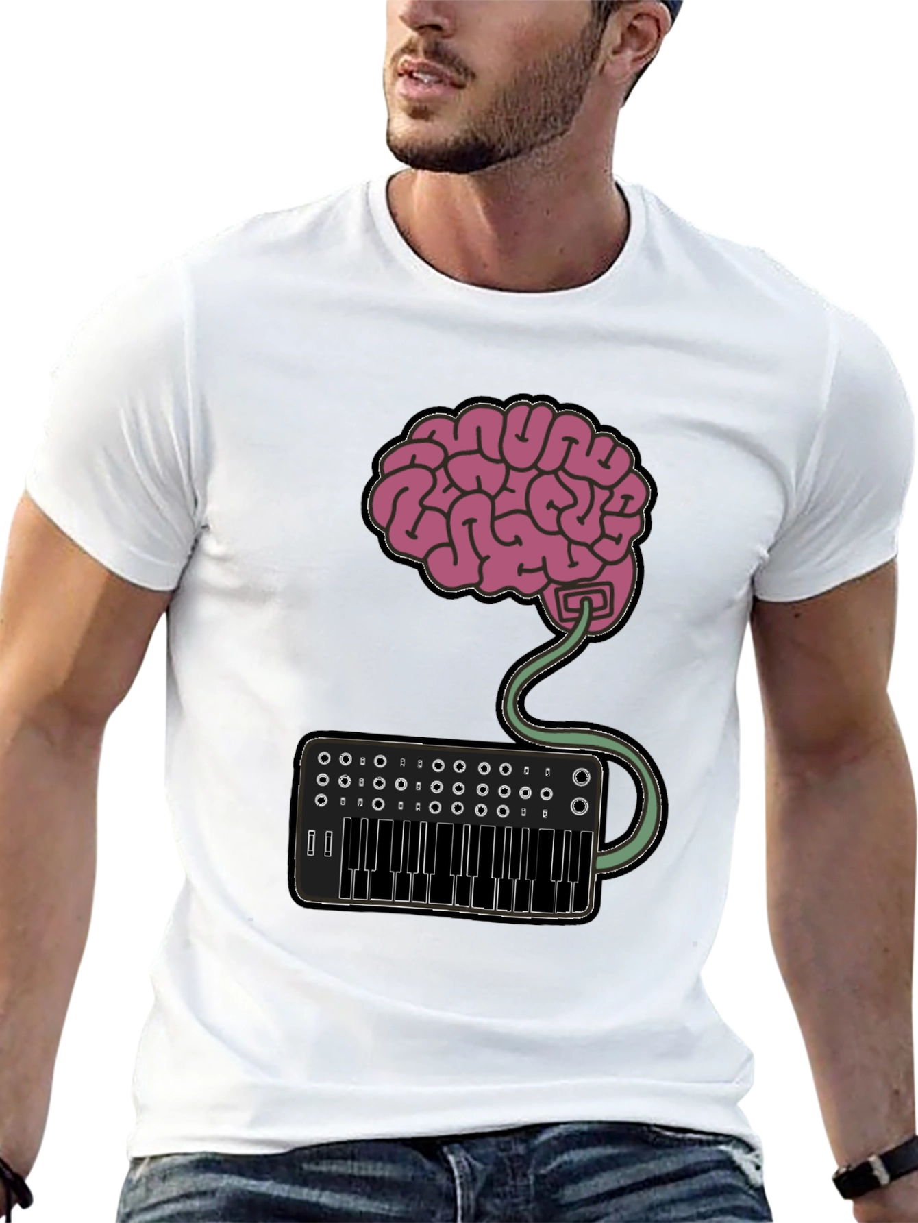 Brain Synth T-Shirt - Express Your Creative Mind!