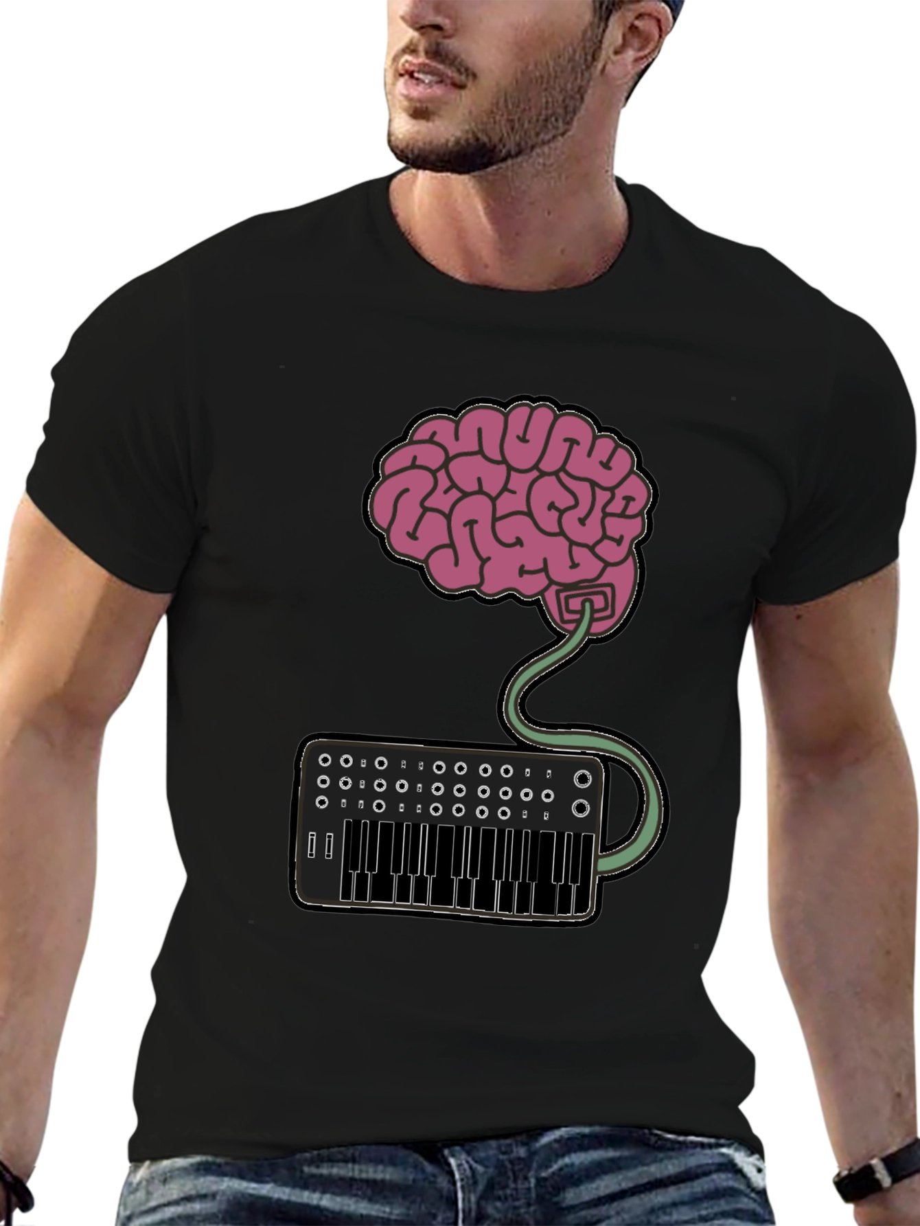 Brain Synth T-Shirt - Express Your Creative Mind!