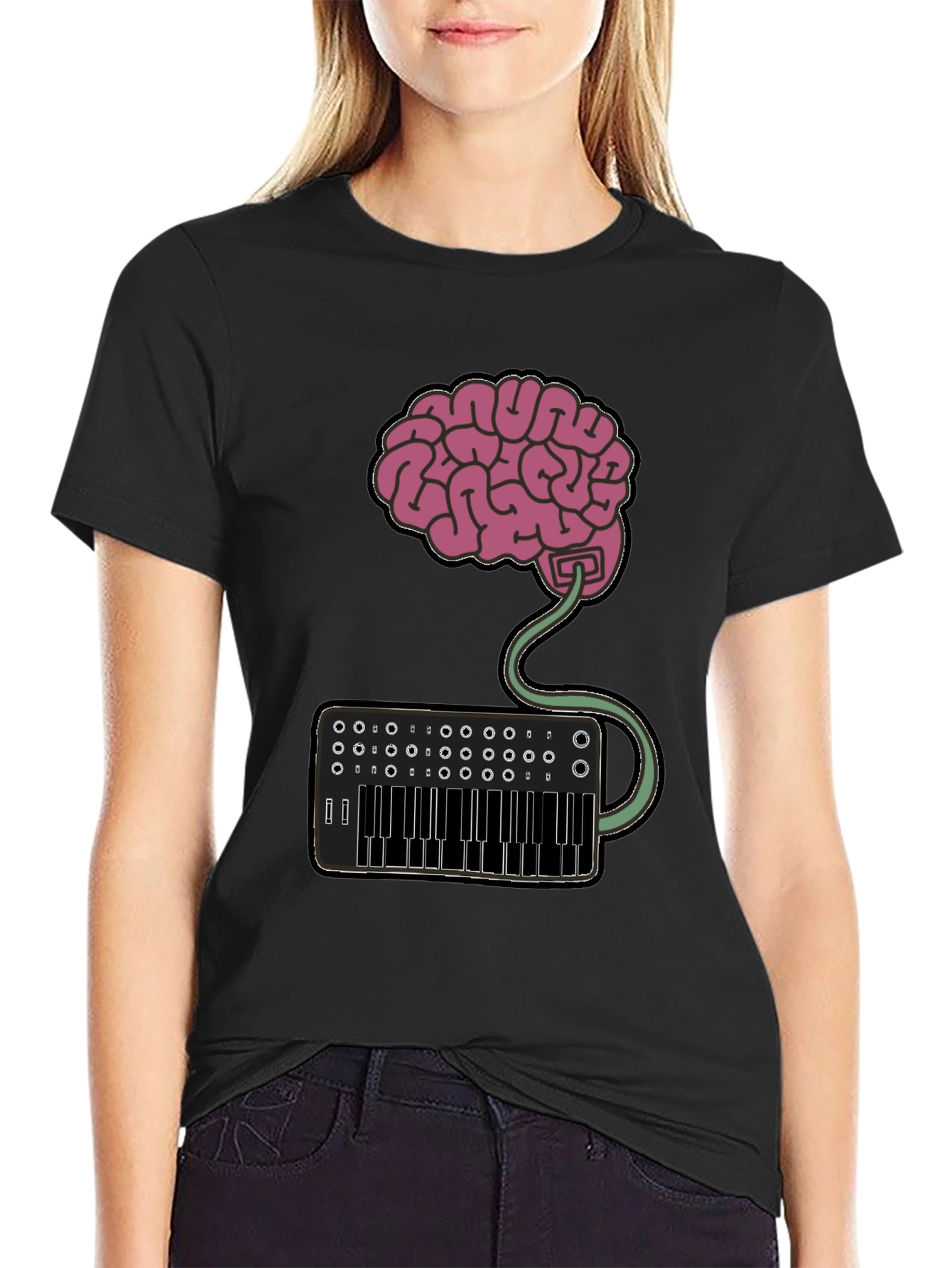 Brain Synth T-Shirt - Express Your Creative Mind!