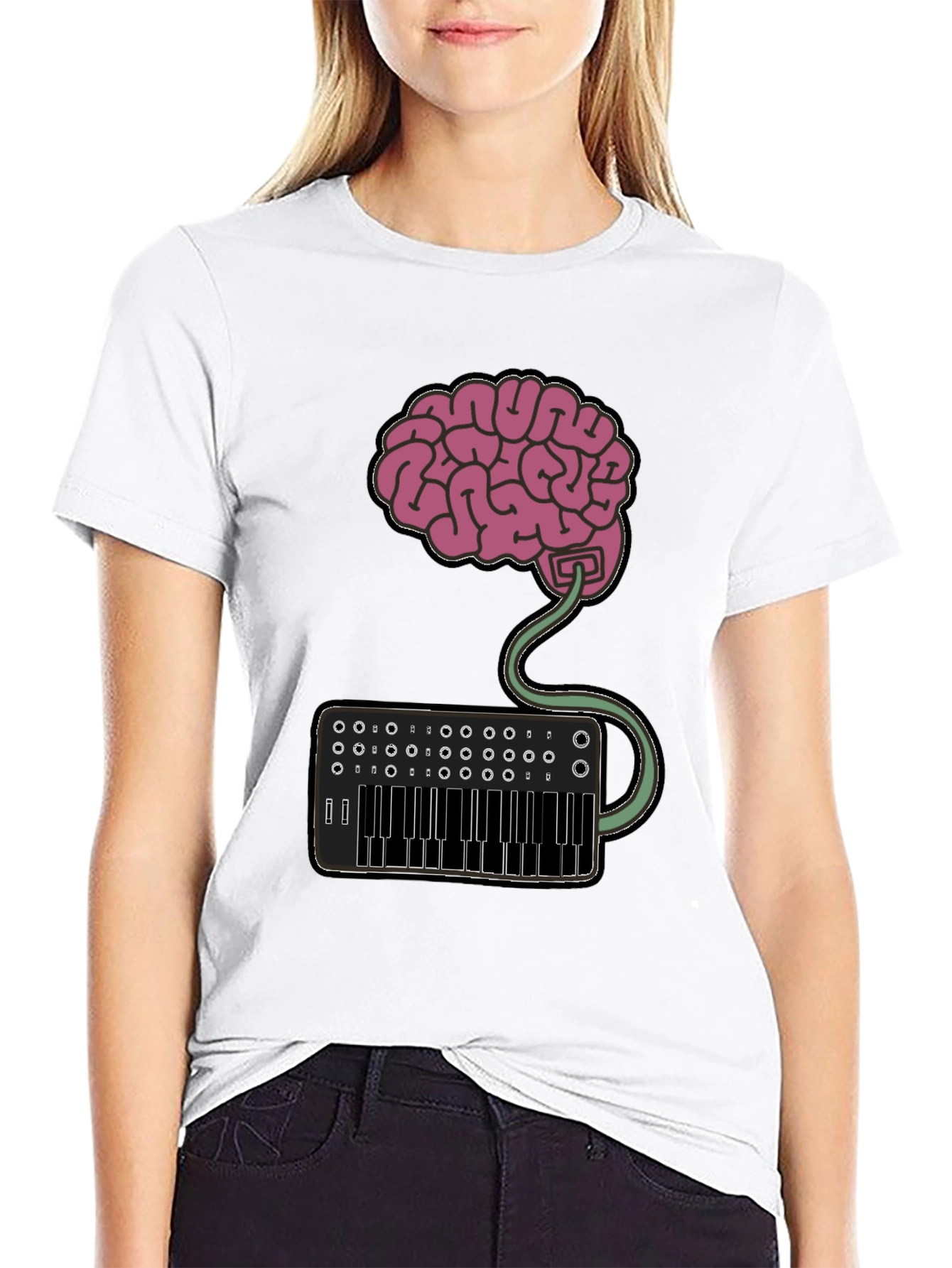 Brain Synth T-Shirt - Express Your Creative Mind!
