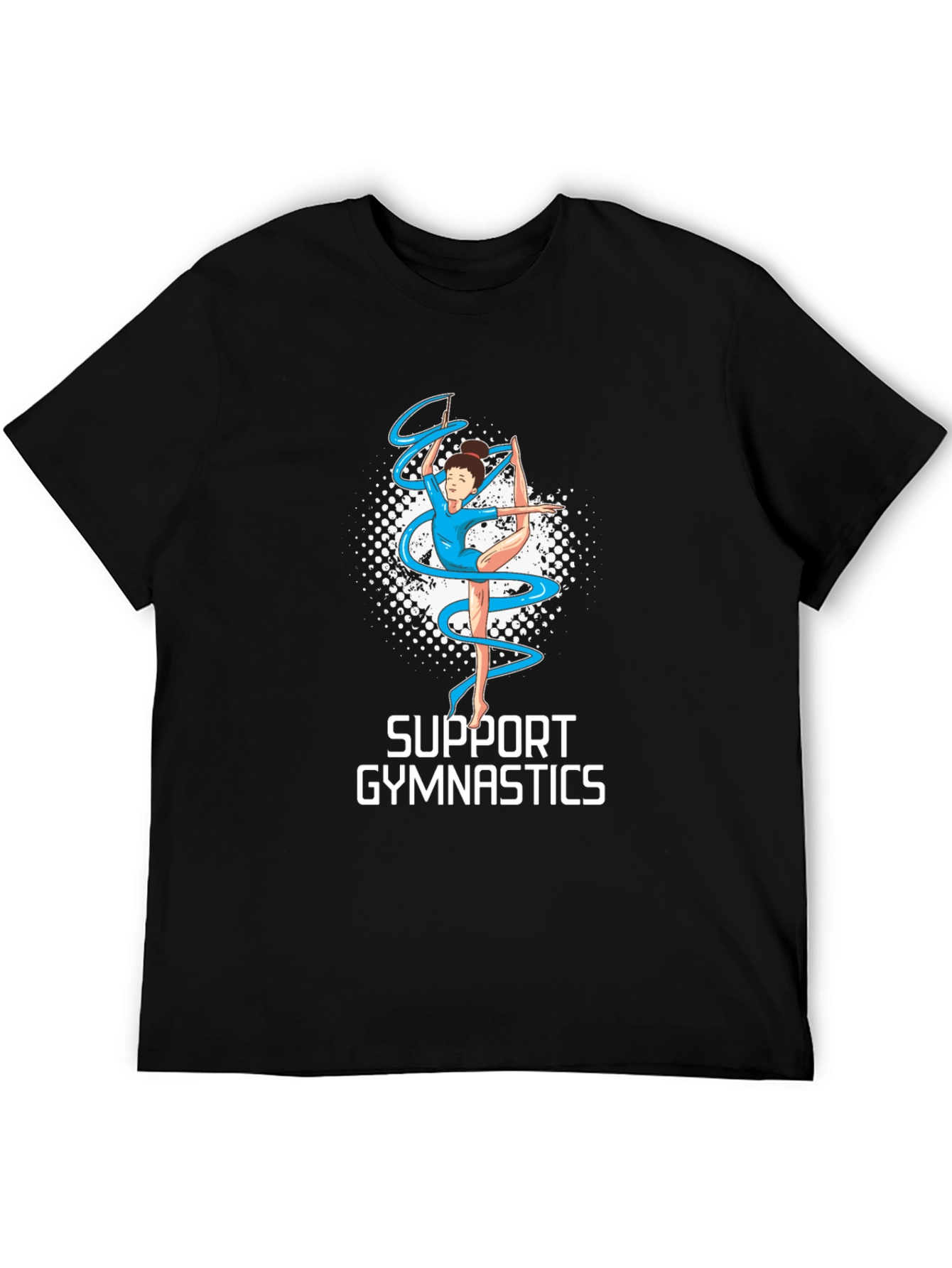 Support Gymnastics T-Shirt - Gymnastics Ribbon Graphic Tee