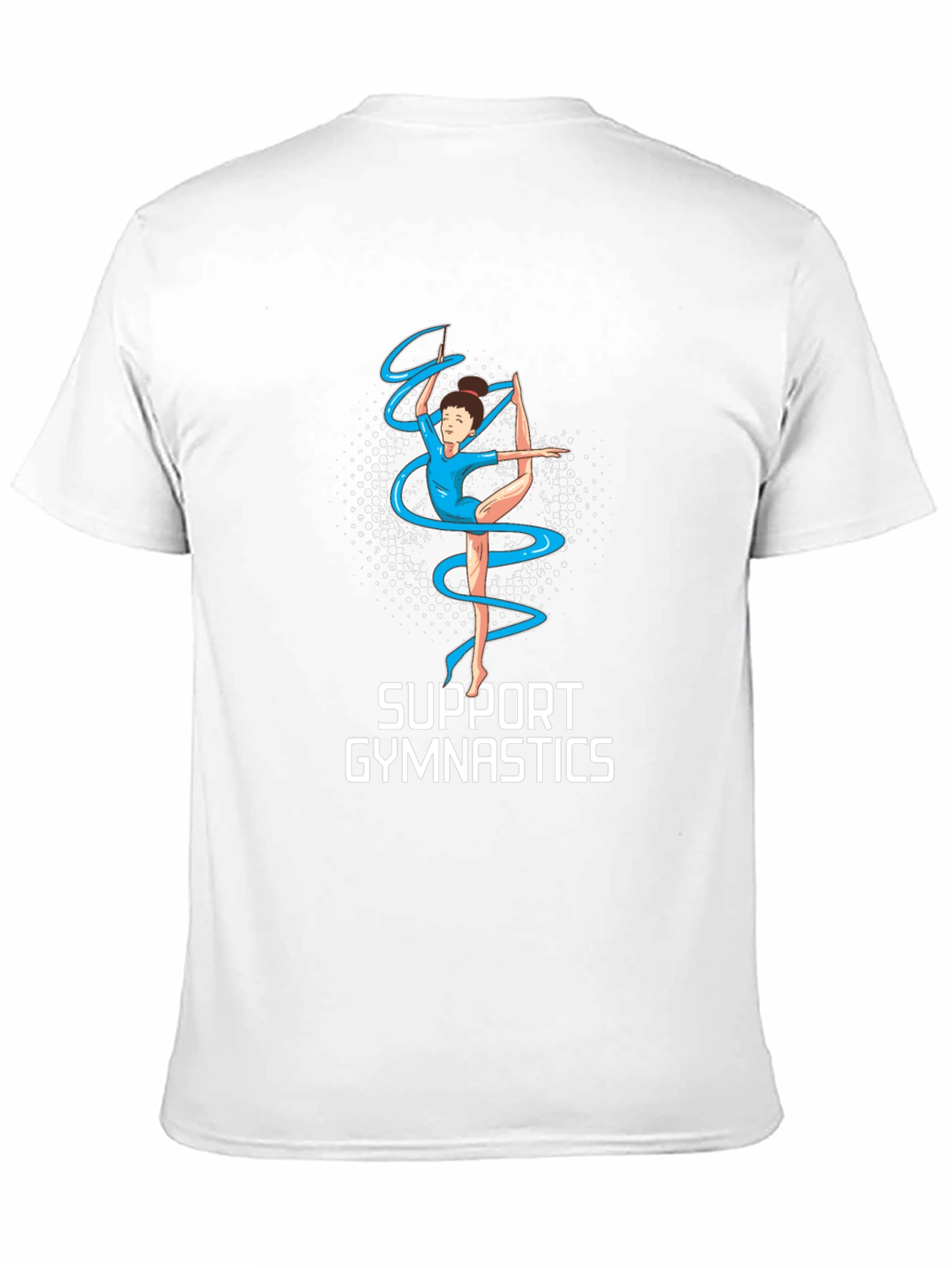 Support Gymnastics T-Shirt - Gymnastics Ribbon Graphic Tee