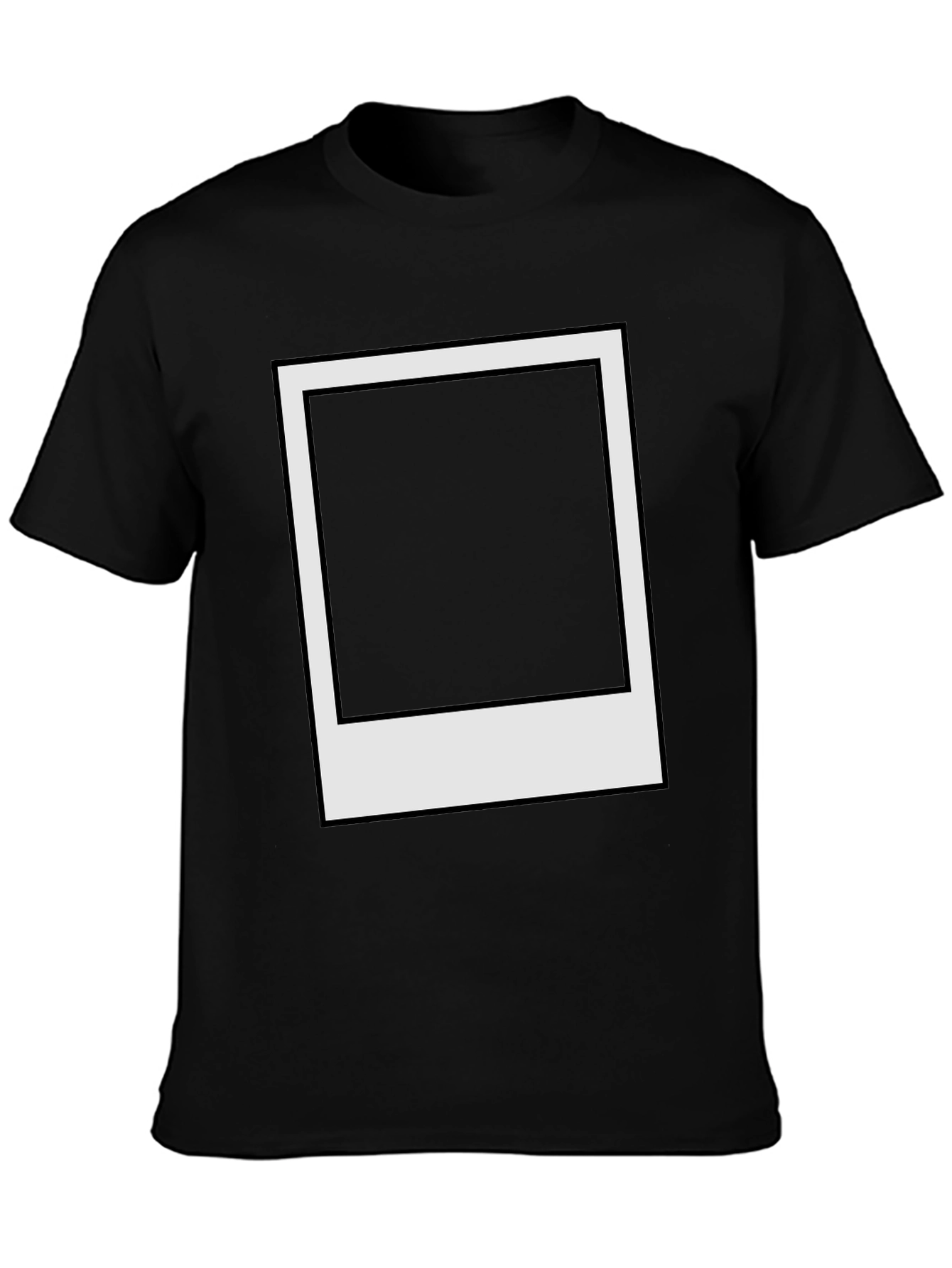 Retro Instant Photo Frame Black Tee