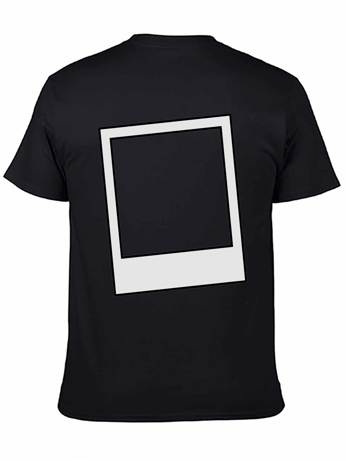 Retro Instant Photo Frame Black Tee