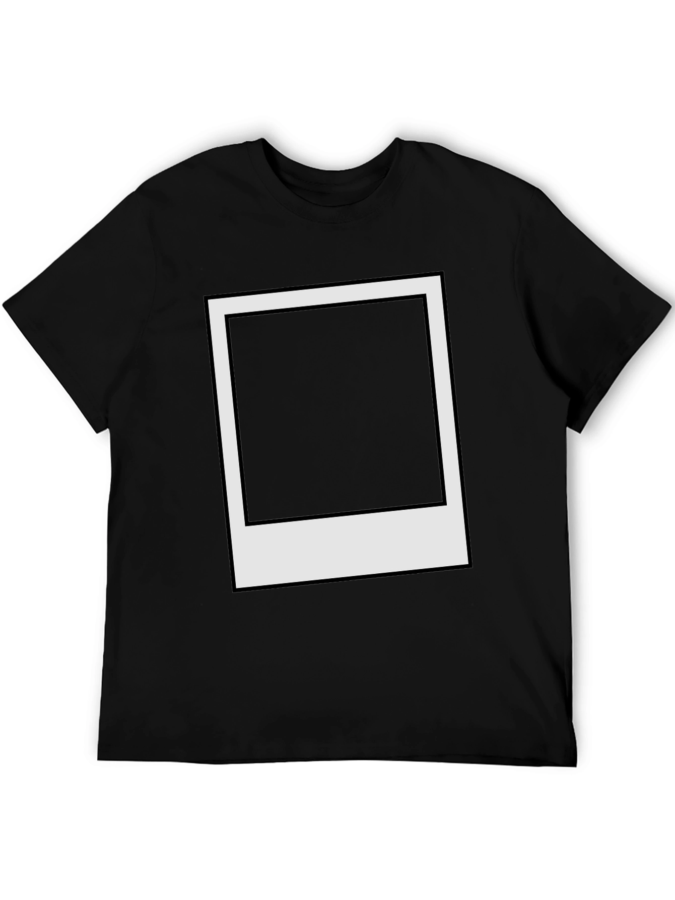 Retro Instant Photo Frame Black Tee