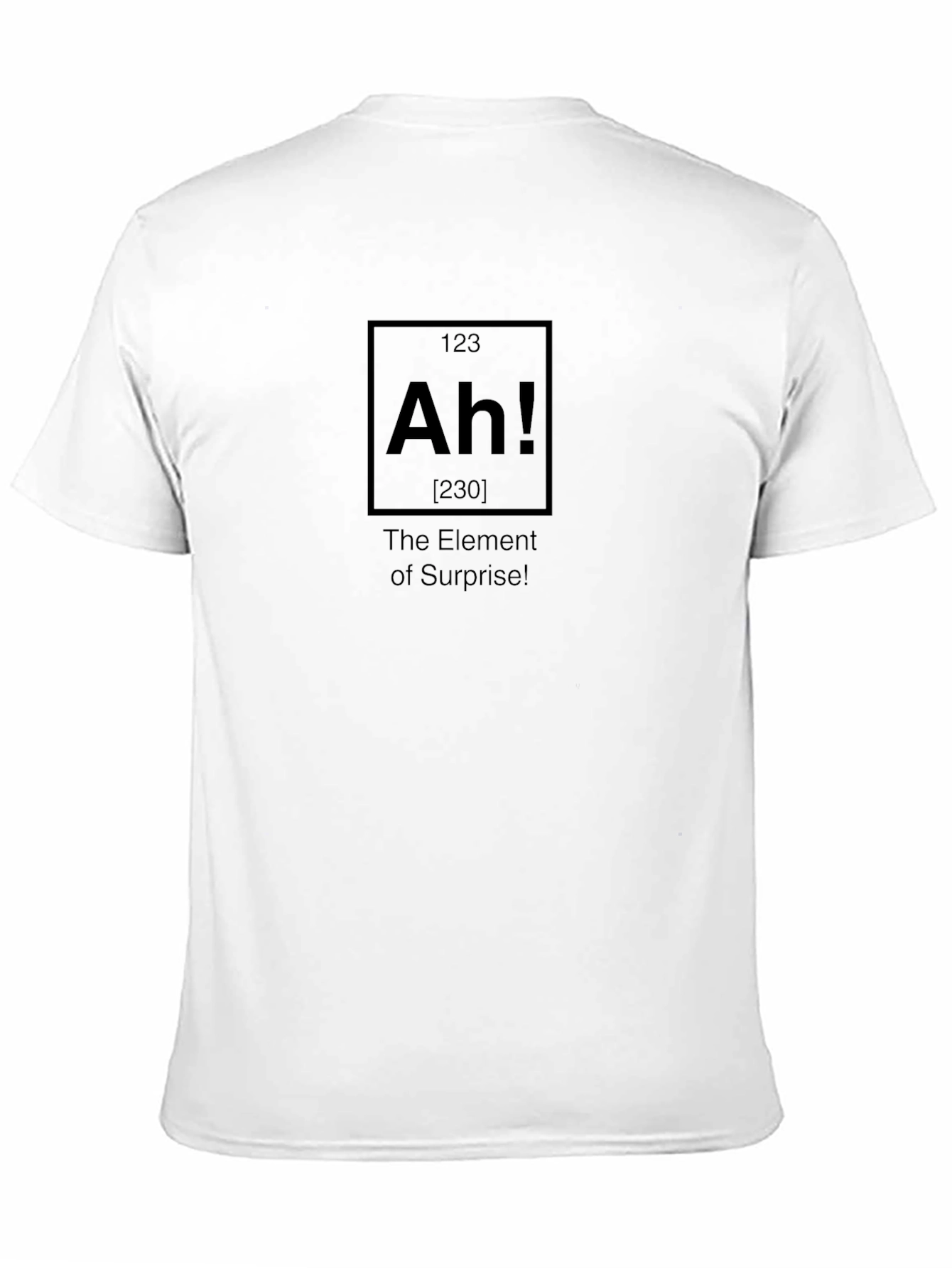 Element of Surprise Black T-Shirt - Funny Chemistry Tee