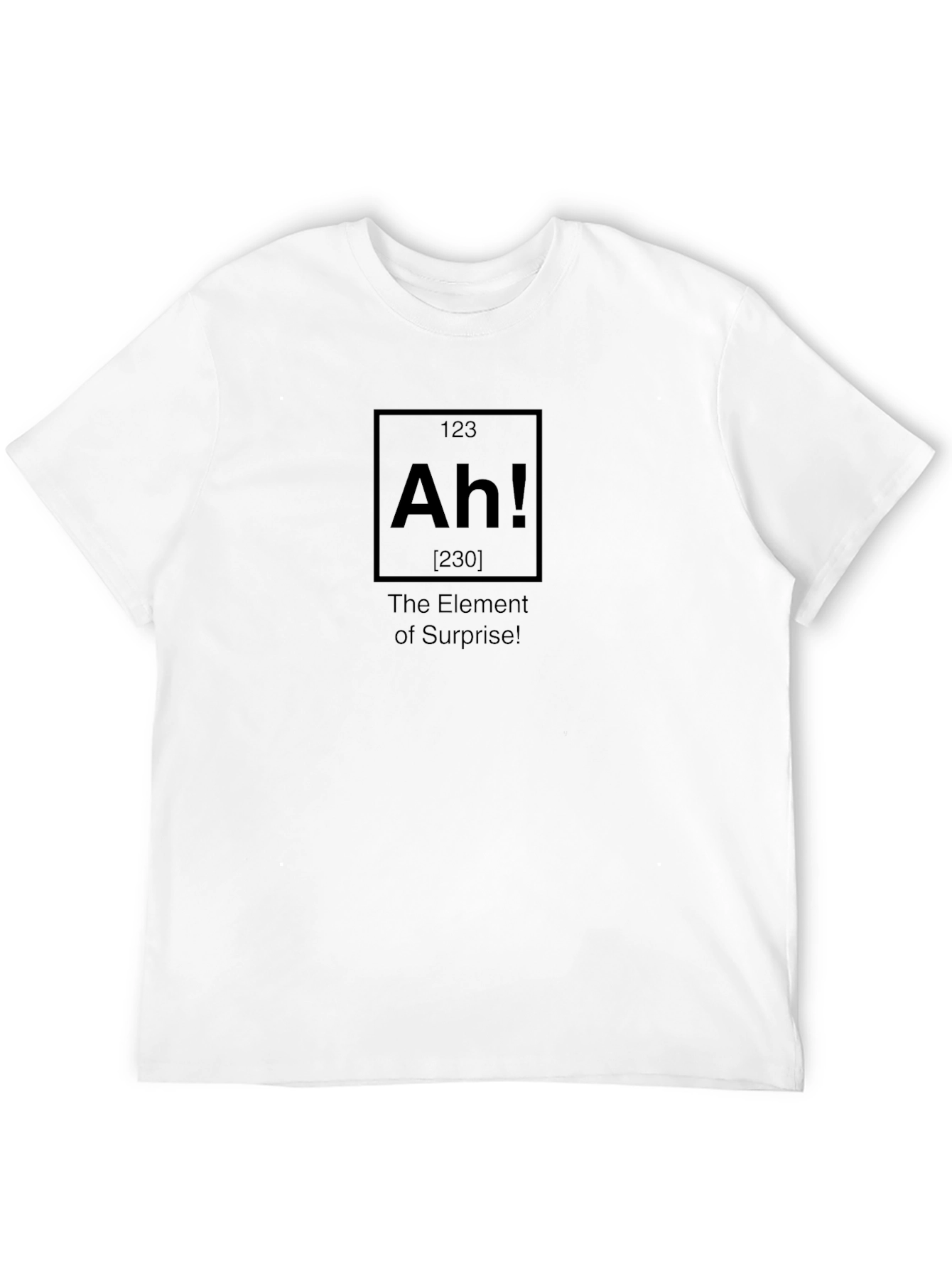 Element of Surprise Black T-Shirt - Funny Chemistry Tee