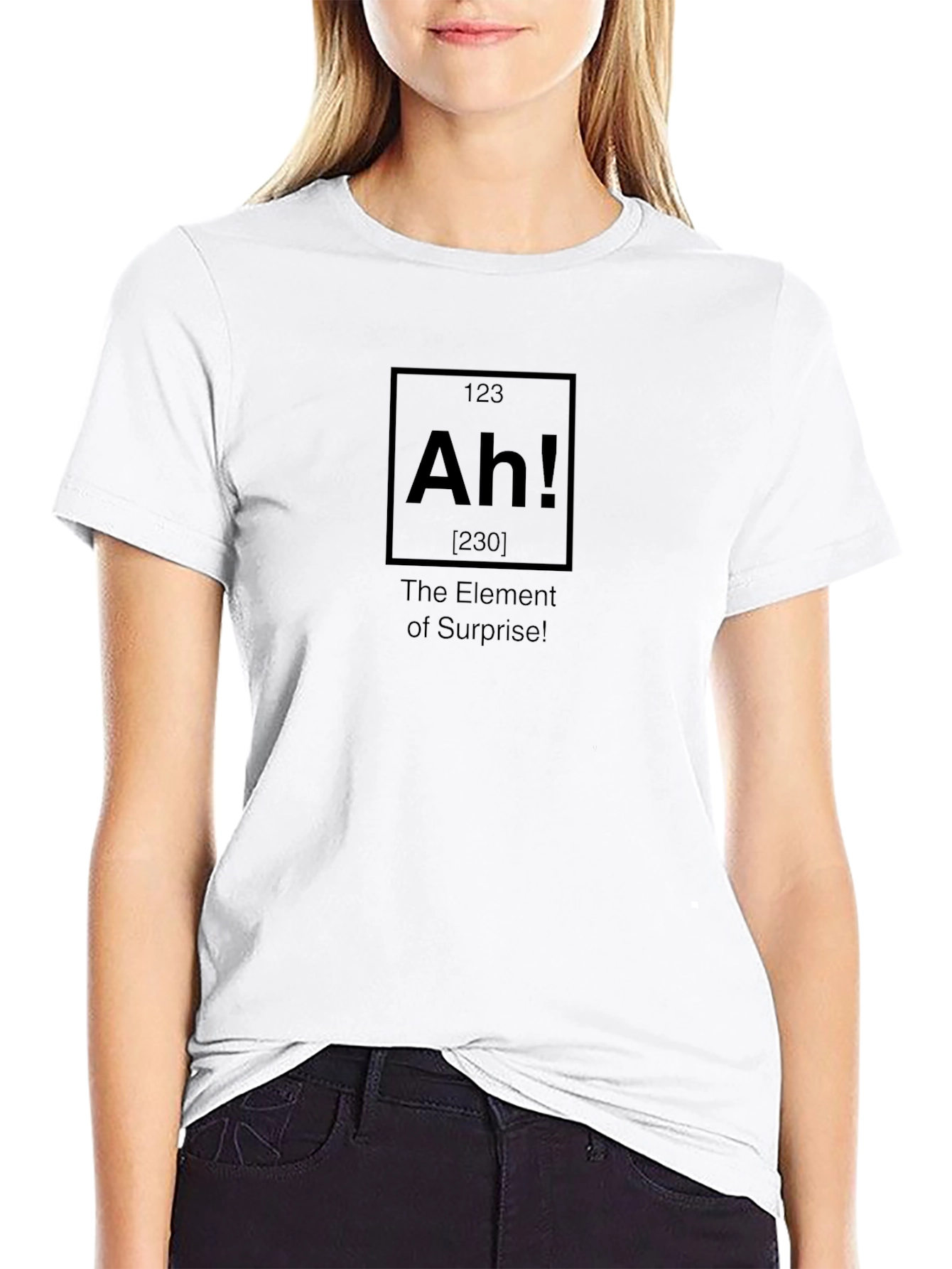 Element of Surprise Black T-Shirt - Funny Chemistry Tee