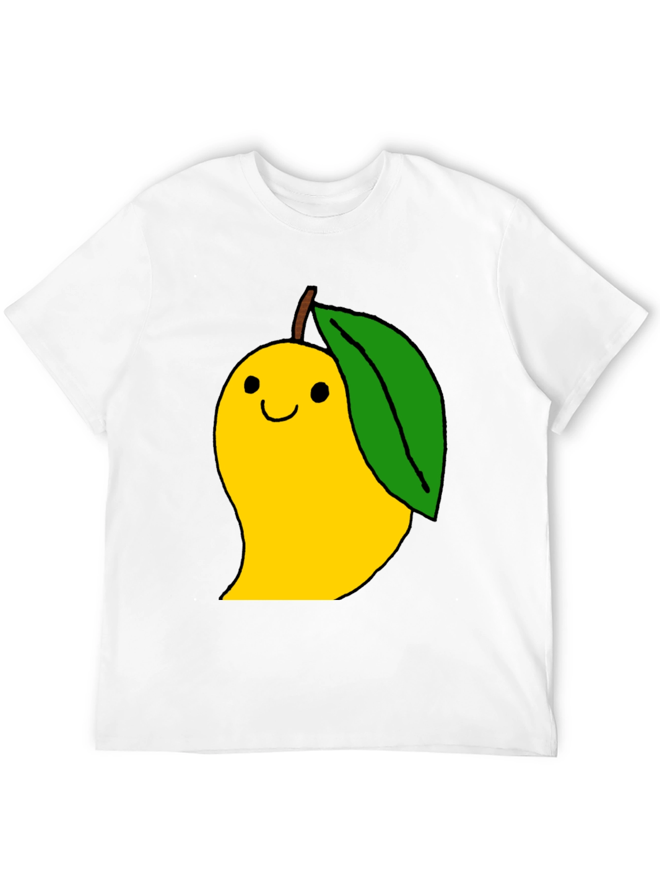 Mango Cartoon Graphic Black T-Shirt