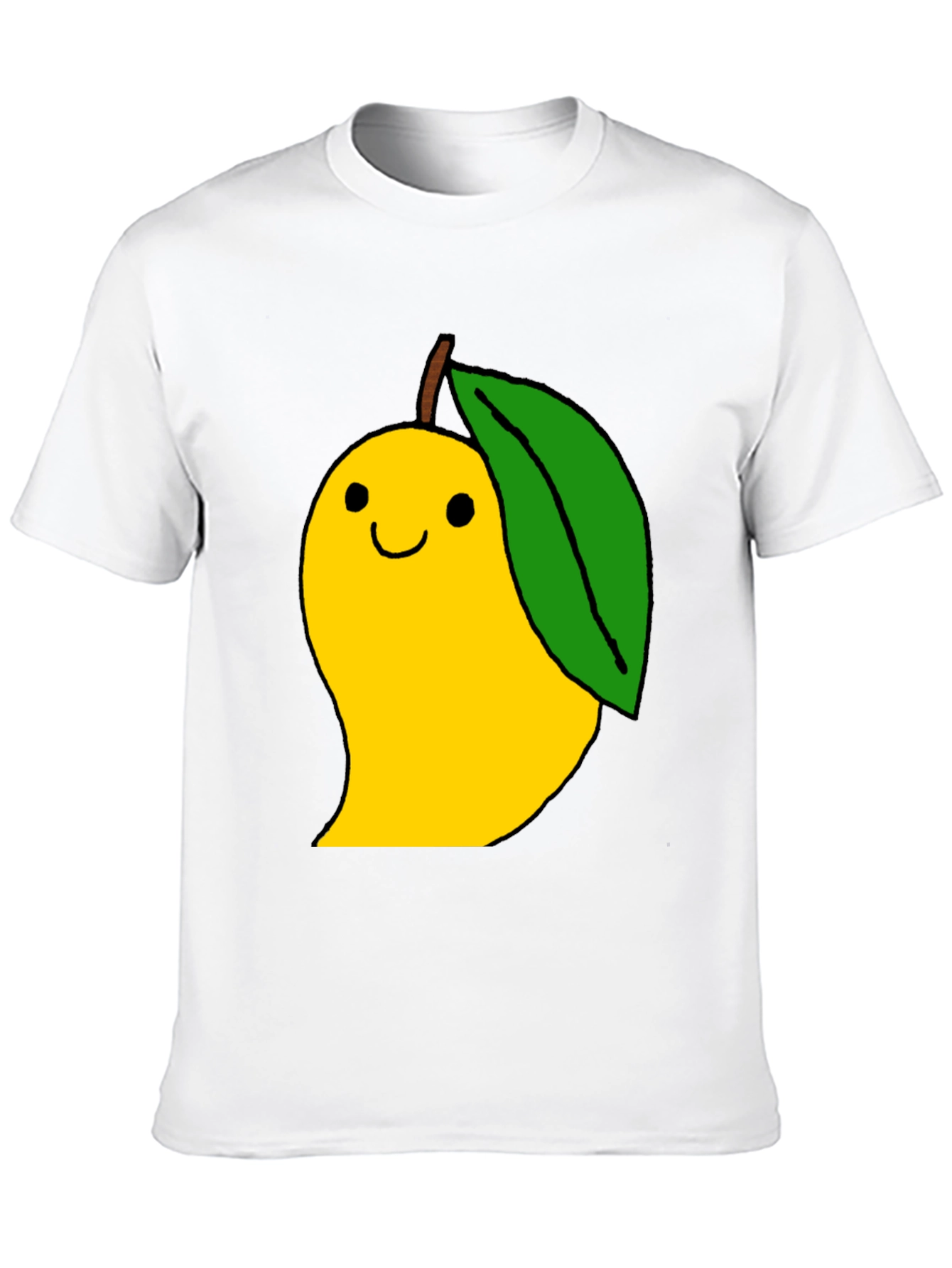 Mango Cartoon Graphic Black T-Shirt
