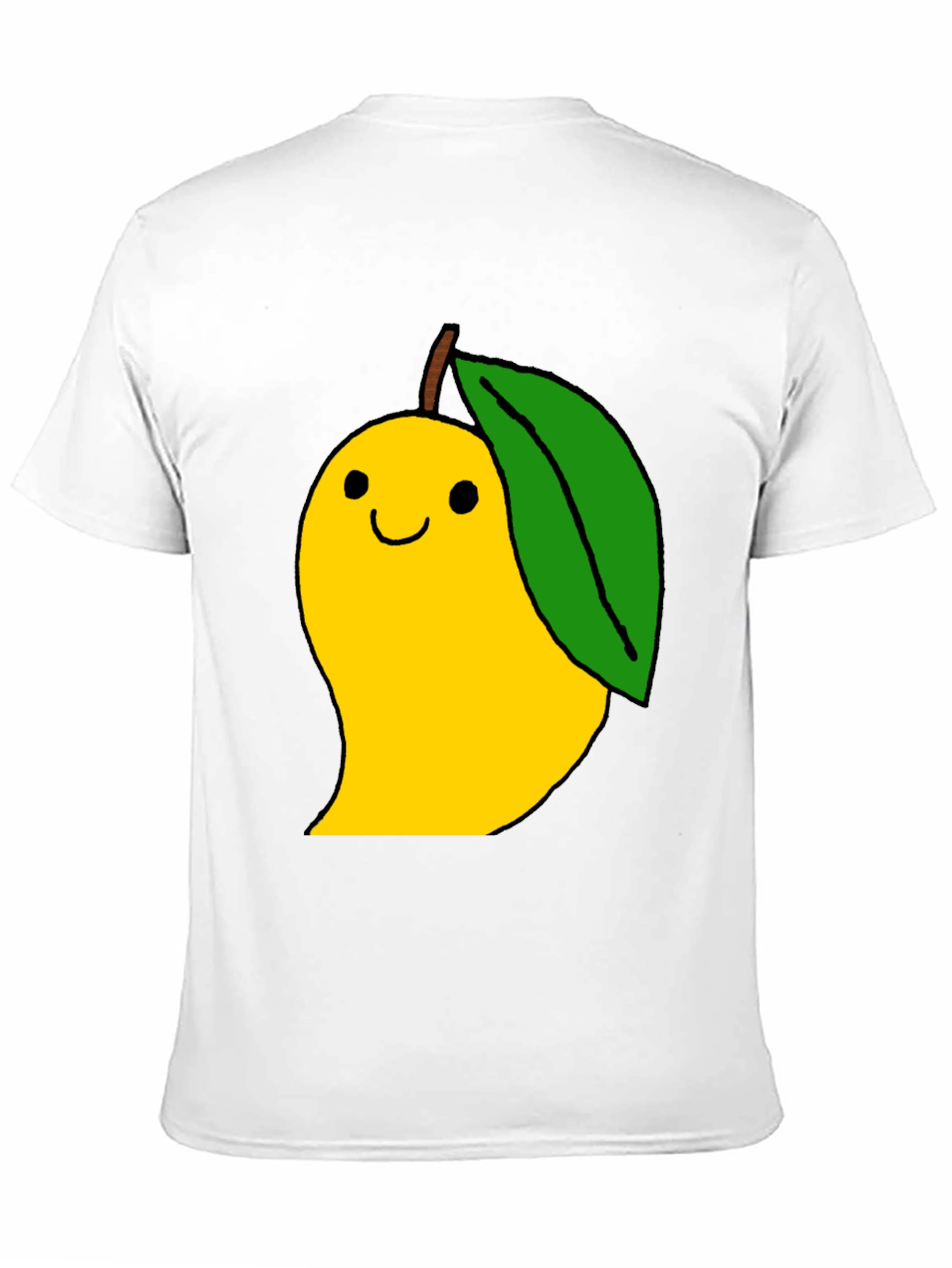 Mango Cartoon Graphic Black T-Shirt