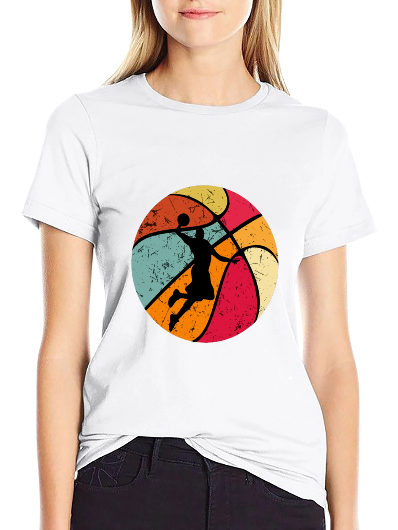 Retro Basketball Dunk T-Shirt