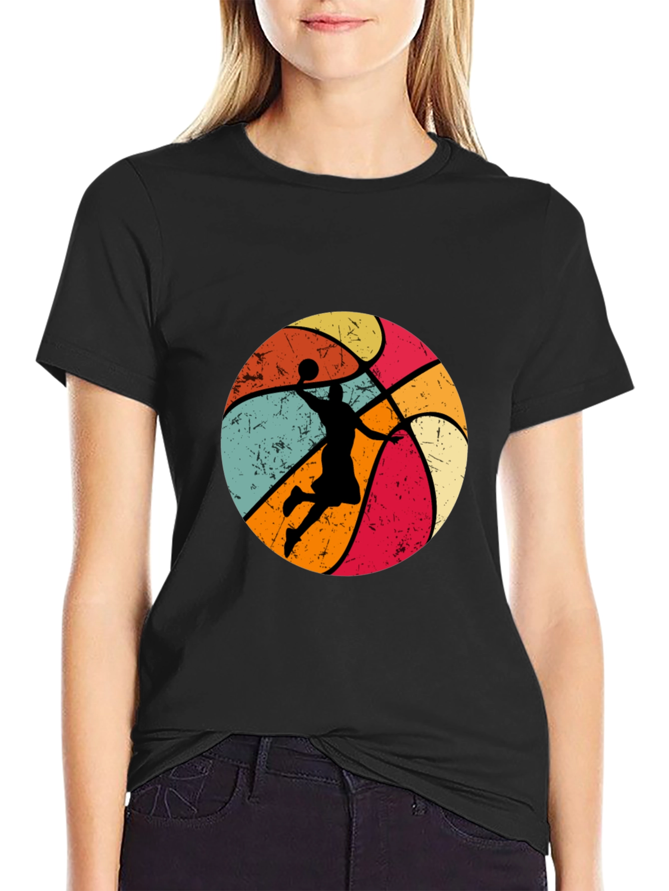 Retro Basketball Dunk T-Shirt