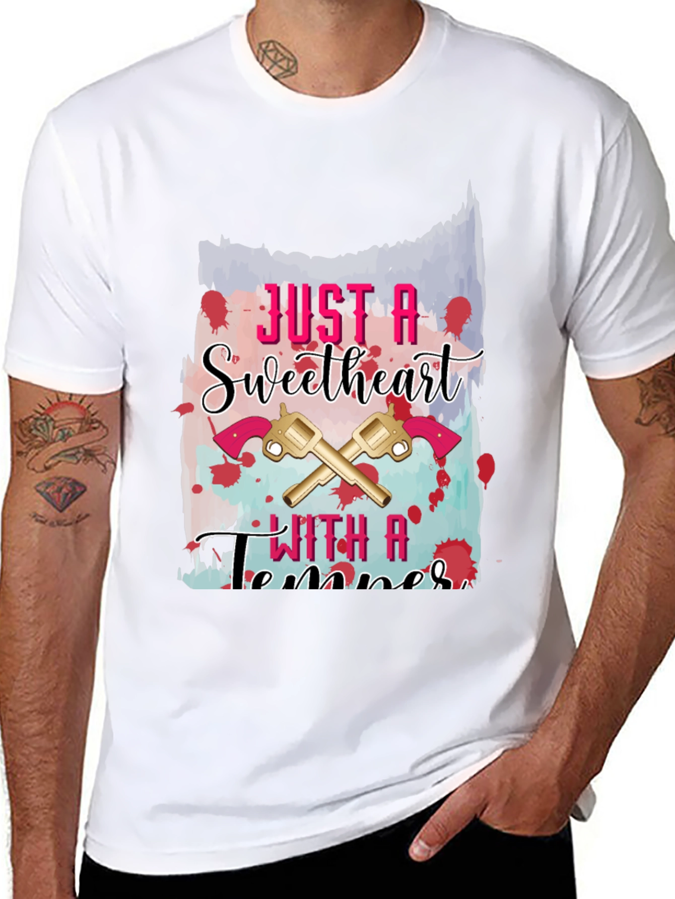 Sweetheart With a Temper Graphic T-Shirt