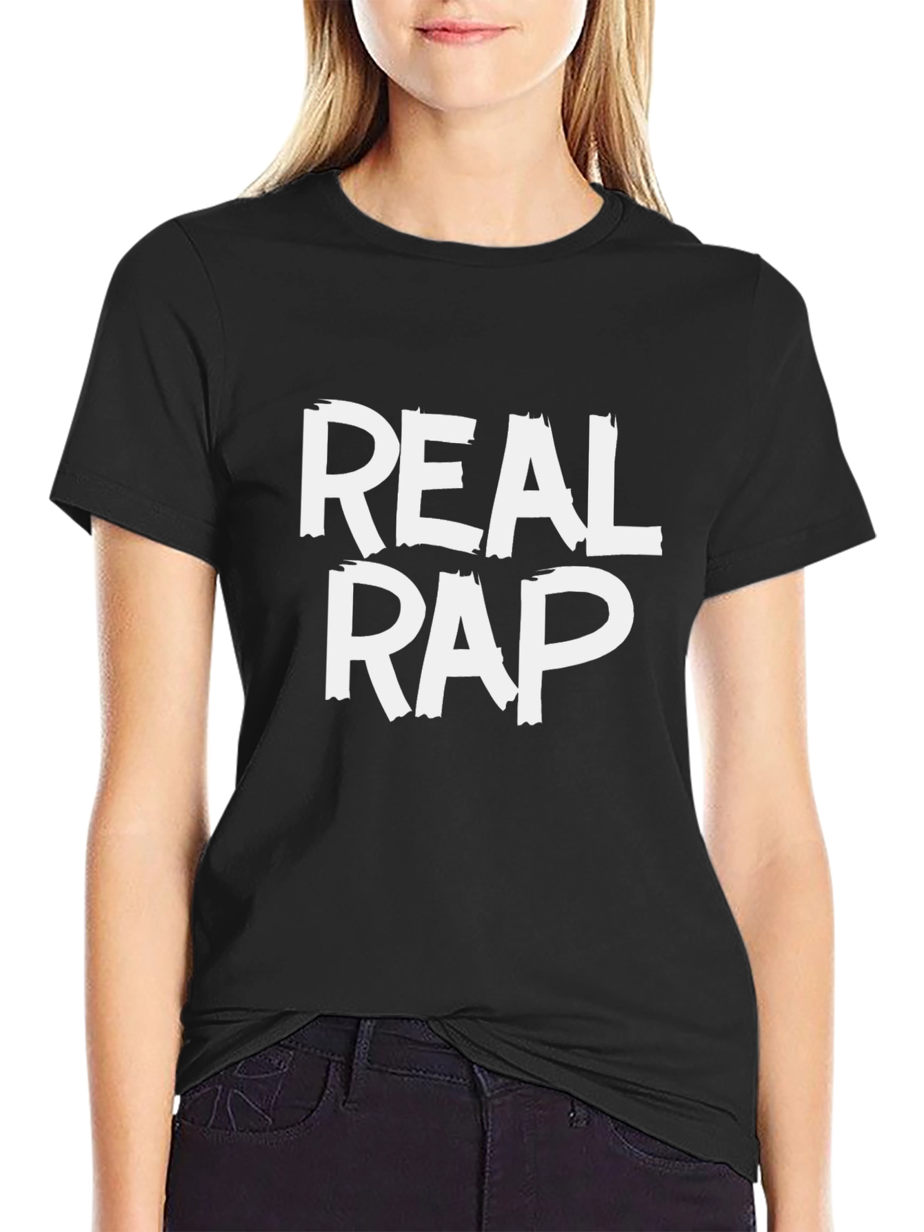 Real Rap Graphic Tee - Mens Black T-Shirt