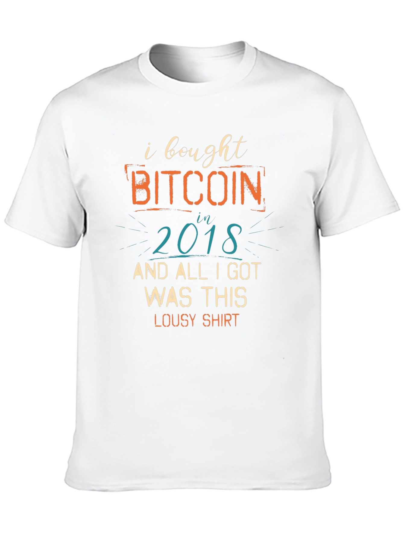 Bitcoin 2018 Funny Graphic Tee