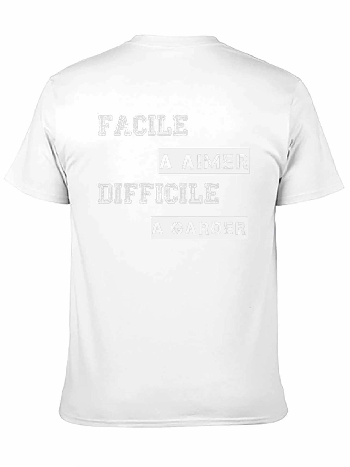 Facile a Aimer T-Shirt - Mens Black Graphic Tee