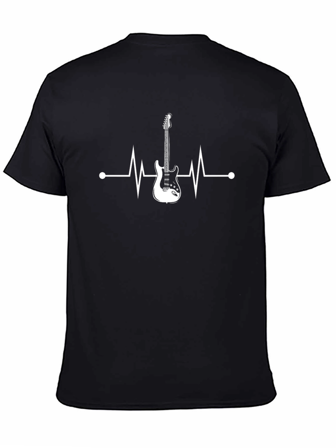 Guitar Heartbeat Graphic Tee - Music Lovers T-Shirt