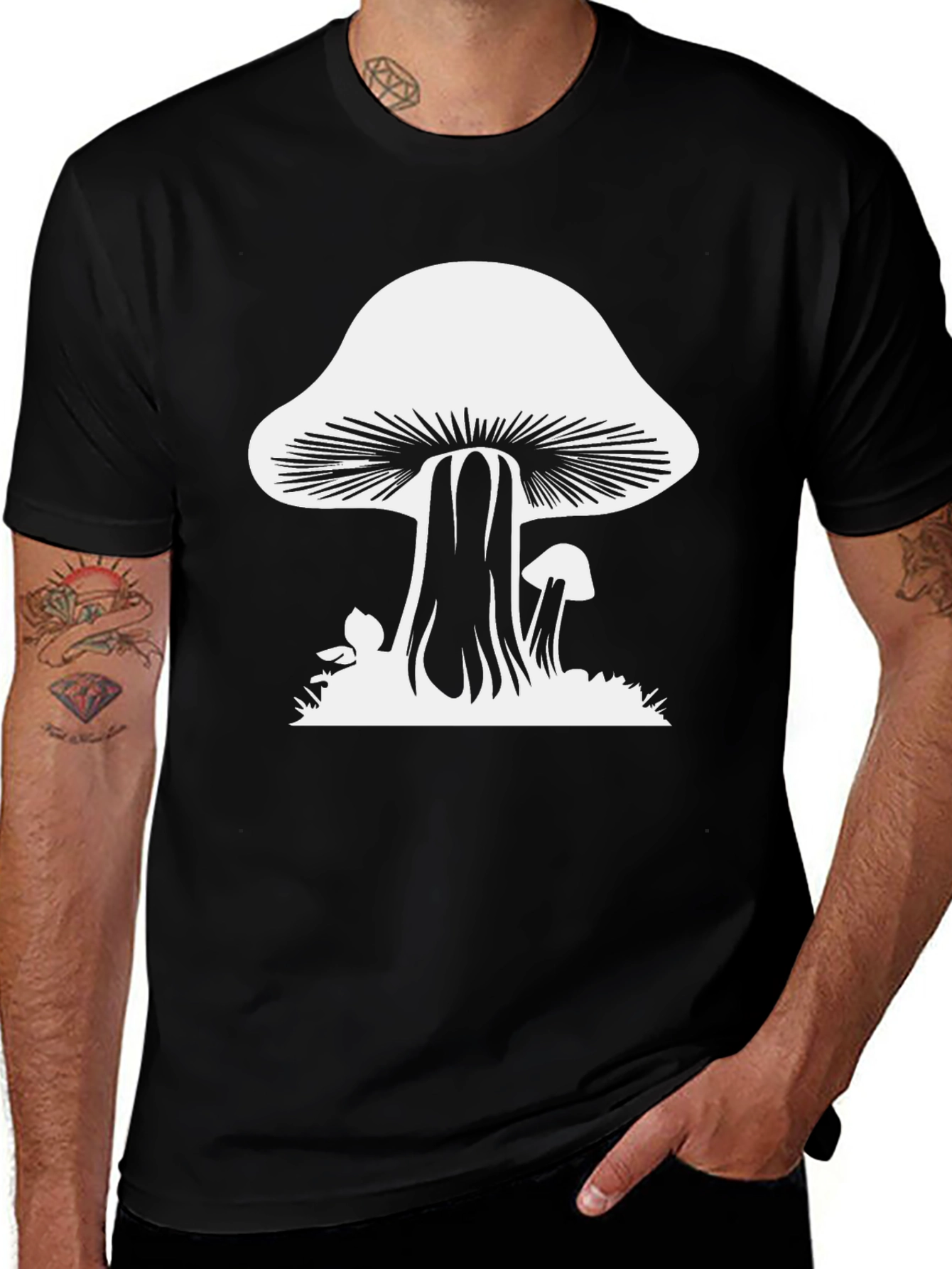 Mushroom Graphic Tee - Funky Fungi Fashion