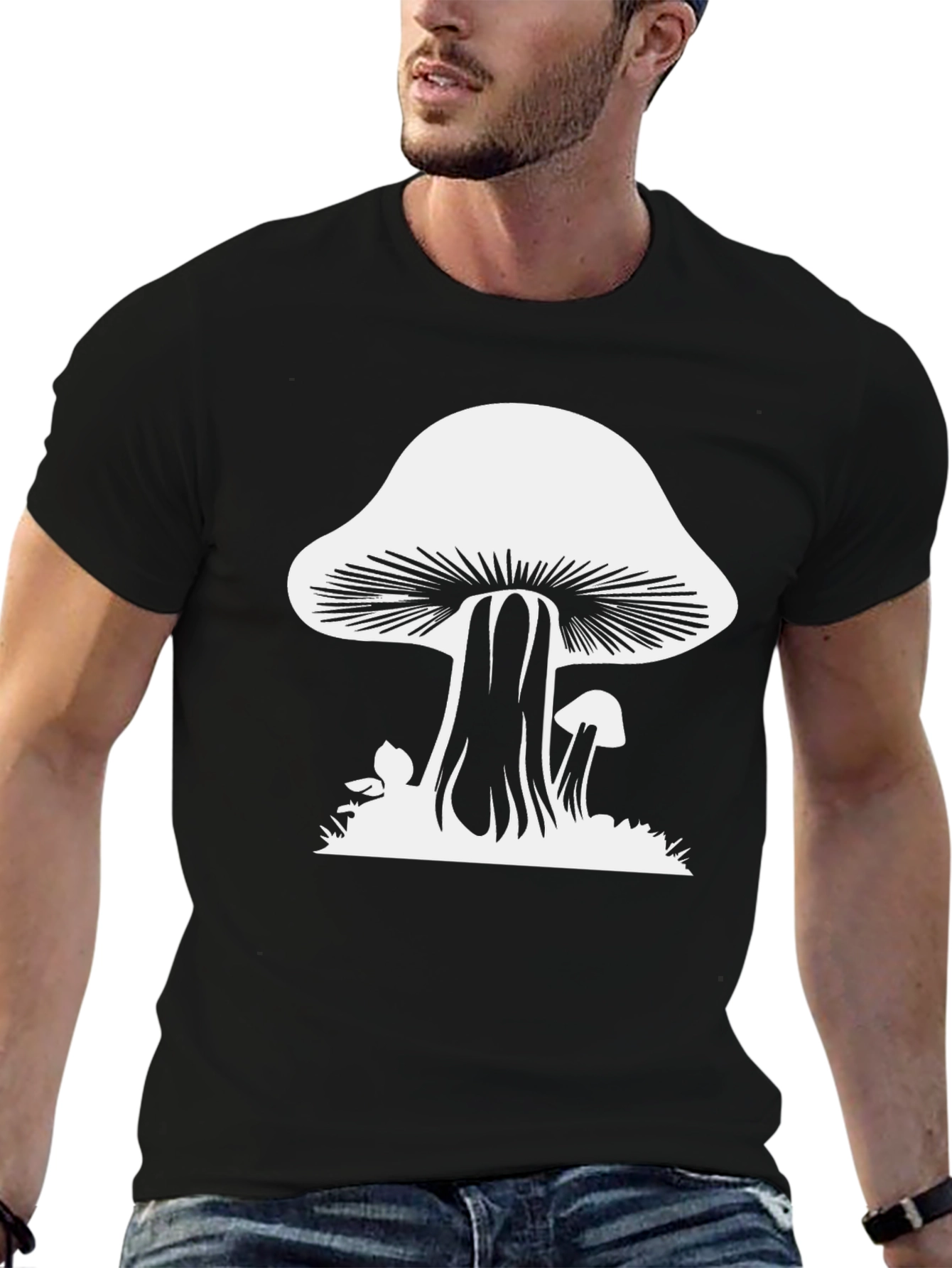 Mushroom Graphic Tee - Funky Fungi Fashion
