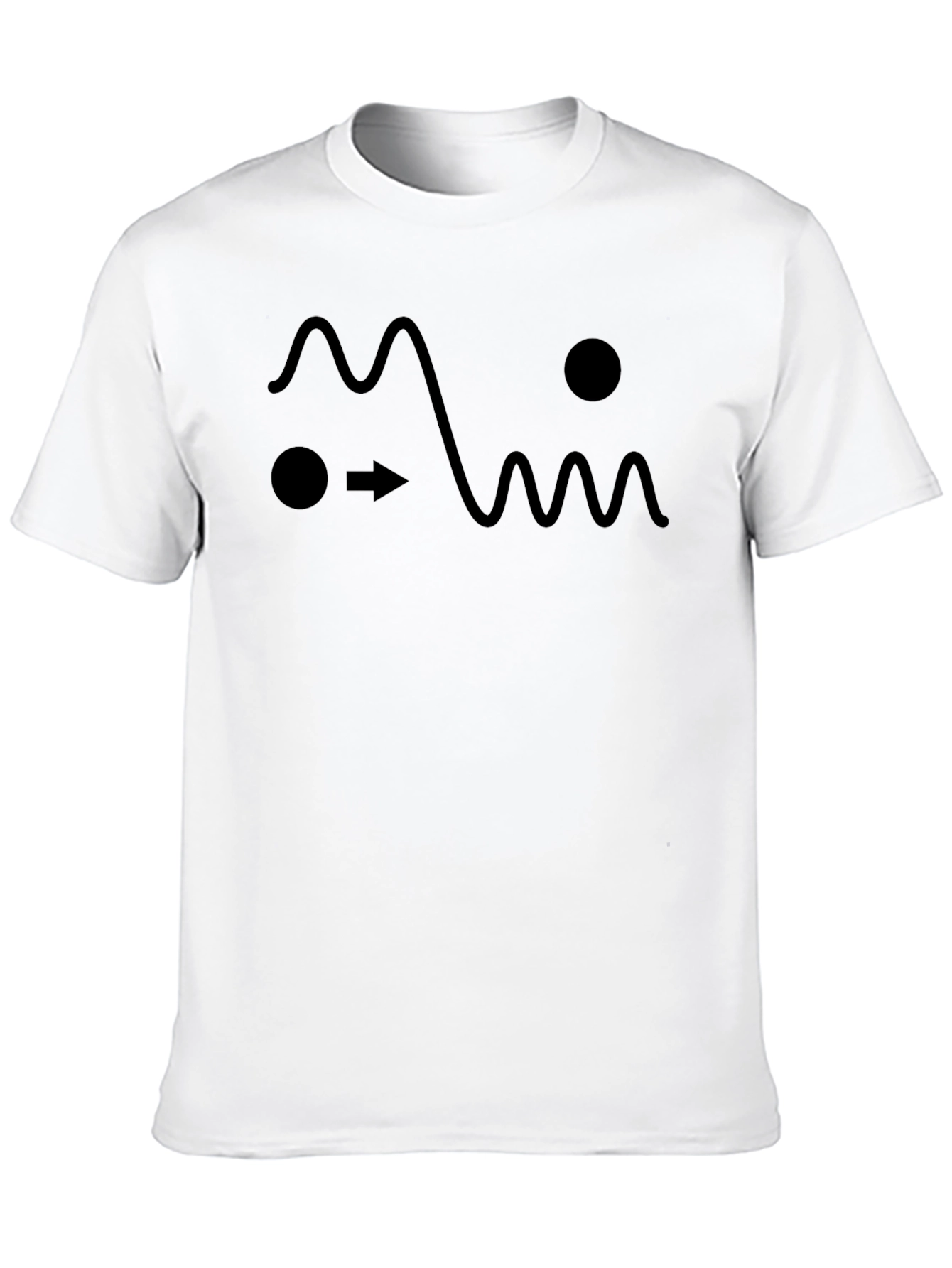 Abstract Black Graphic Tee