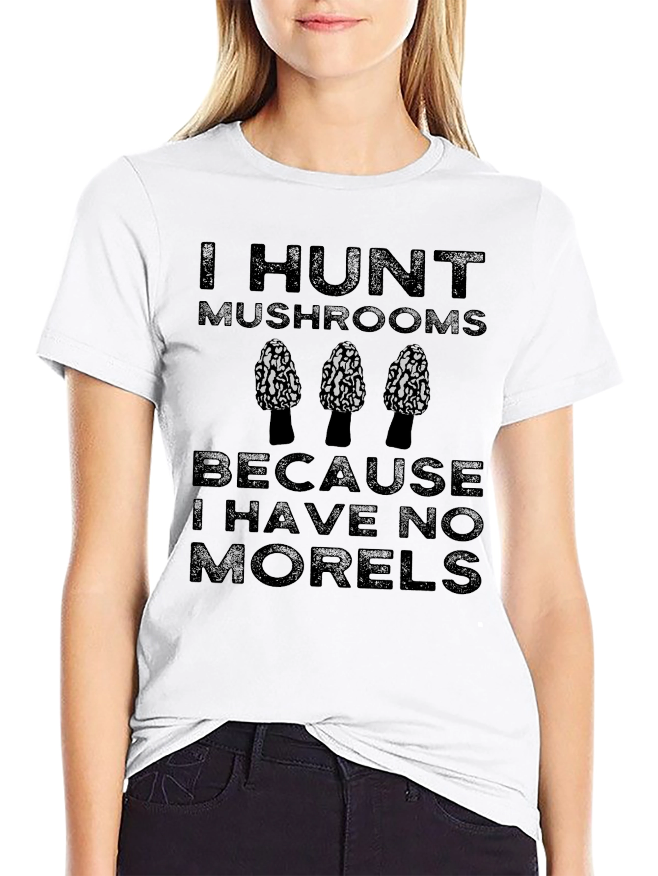 I Hunt Mushrooms Funny Morel T-Shirt