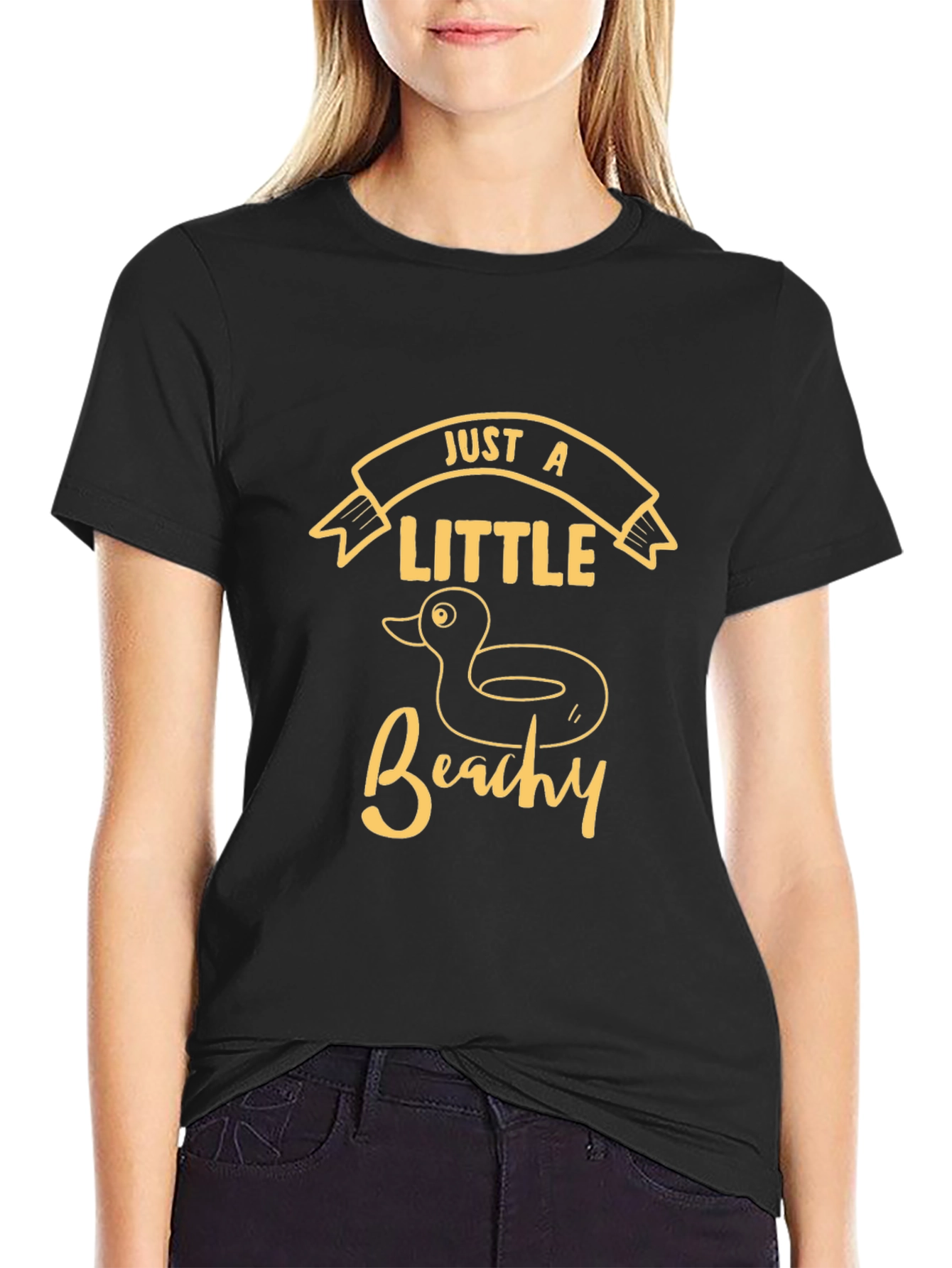 Just a Little Beachy T-Shirt - Novelty Duck Design