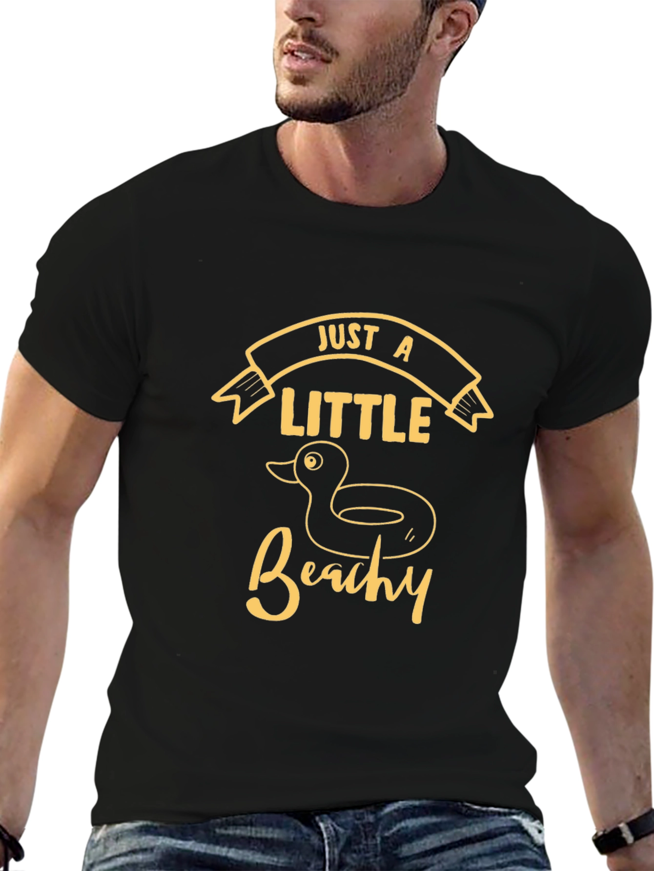 Just a Little Beachy T-Shirt - Novelty Duck Design