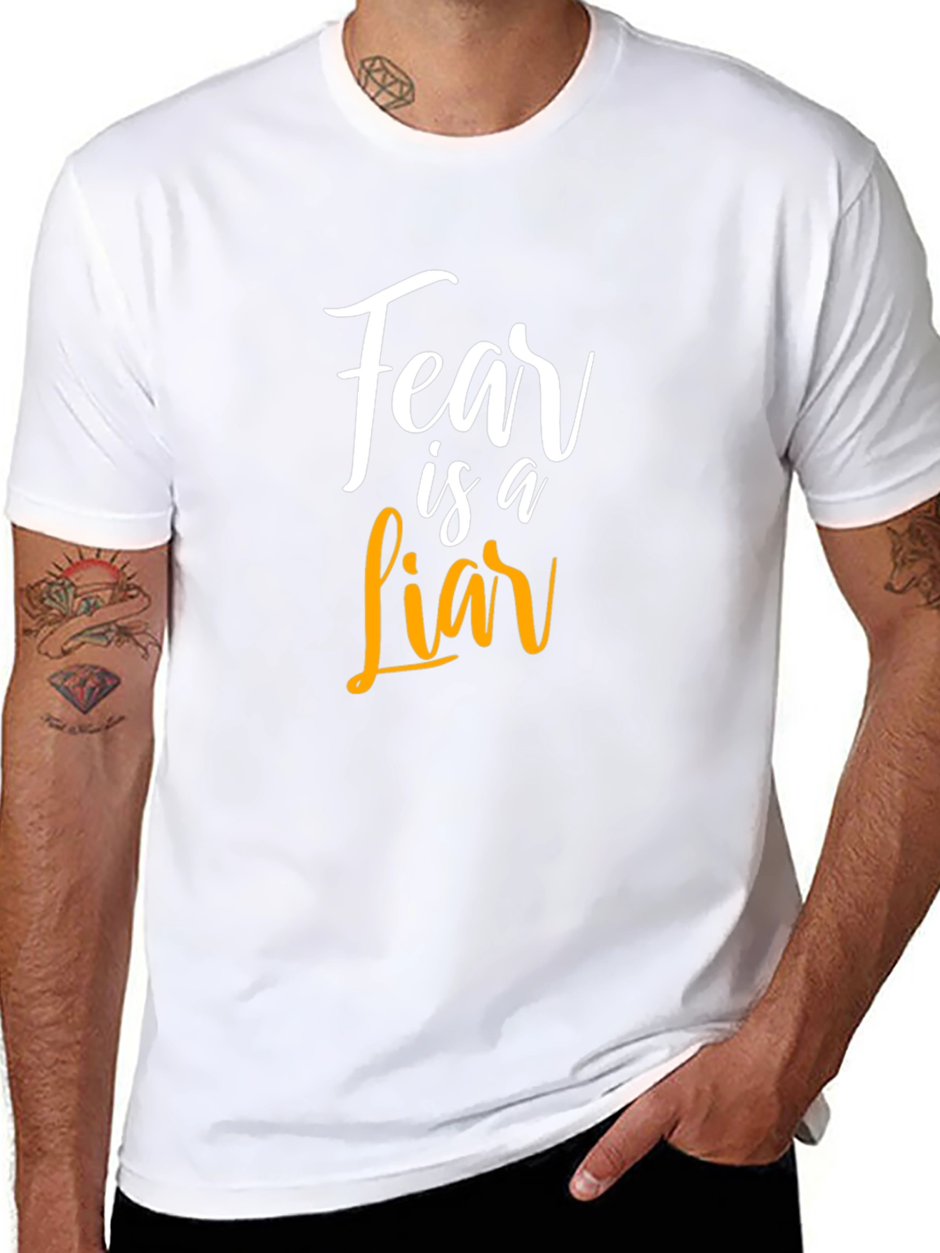 Fear is a Liar T-Shirt - Motivational Graphic Tee