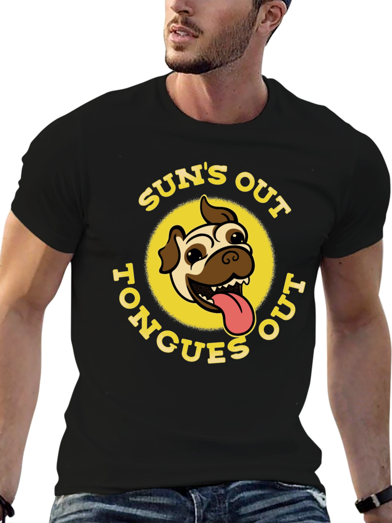 Suns Out Tongues Out Black T-Shirt