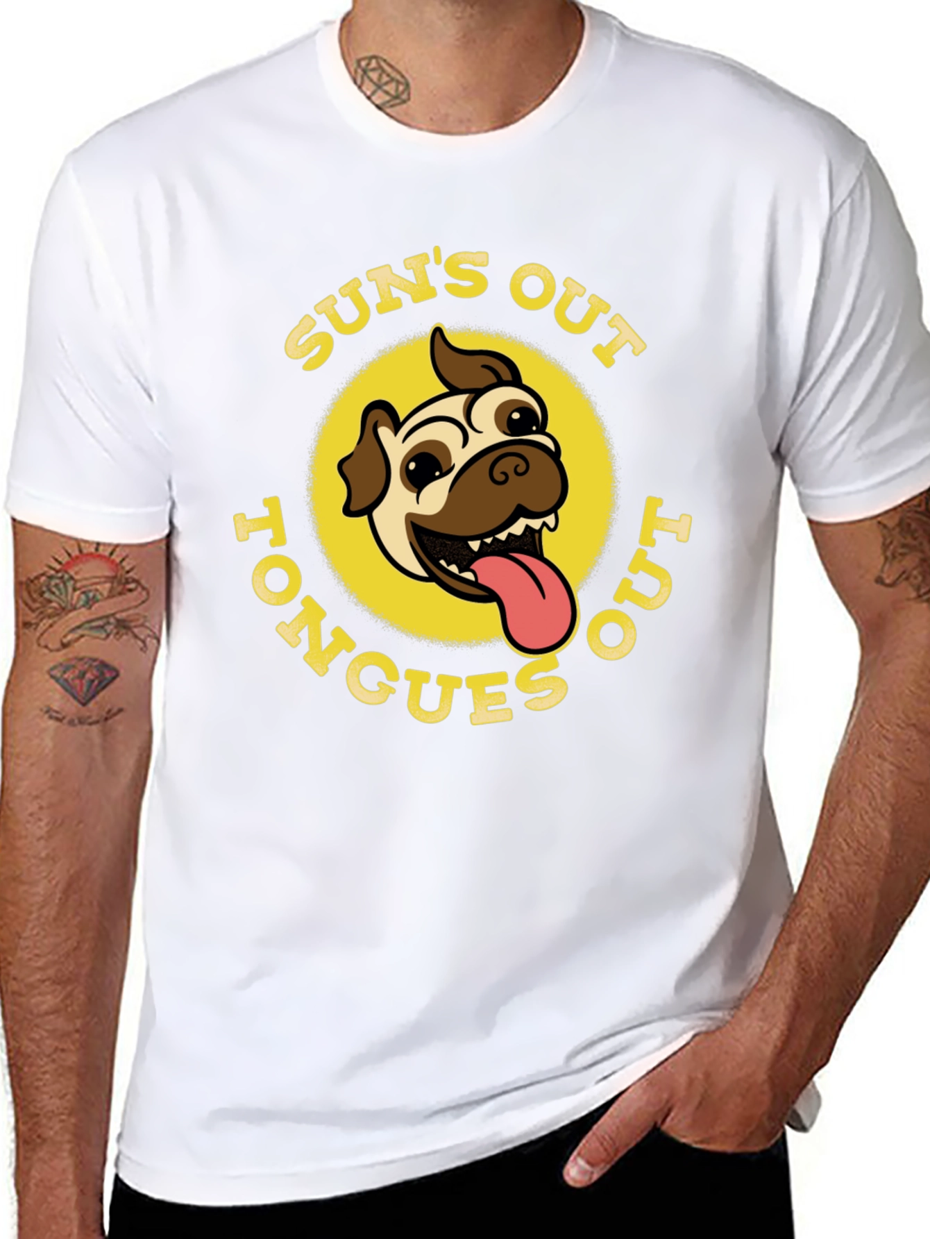 Suns Out Tongues Out Black T-Shirt