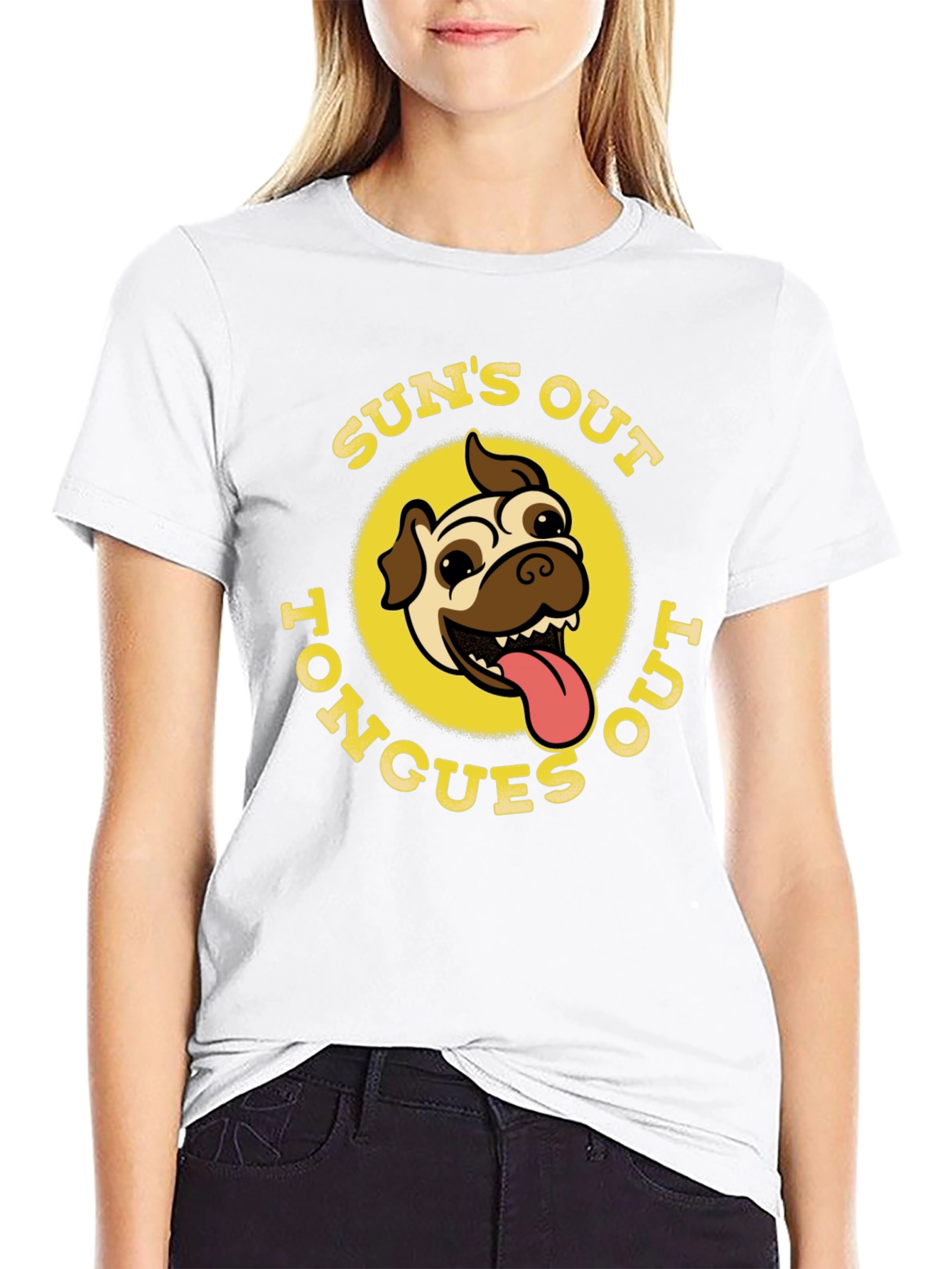 Suns Out Tongues Out Black T-Shirt