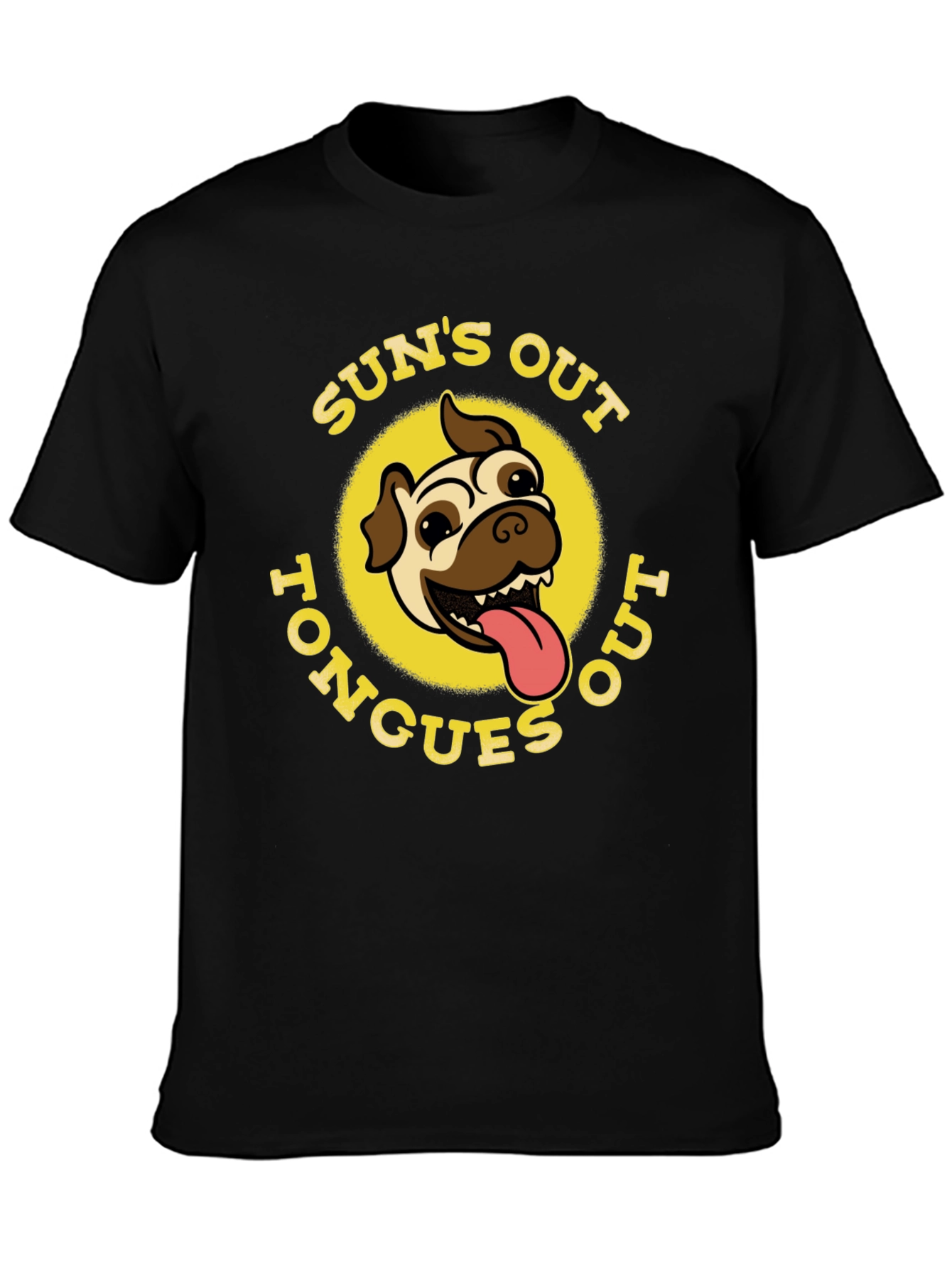 Suns Out Tongues Out Black T-Shirt