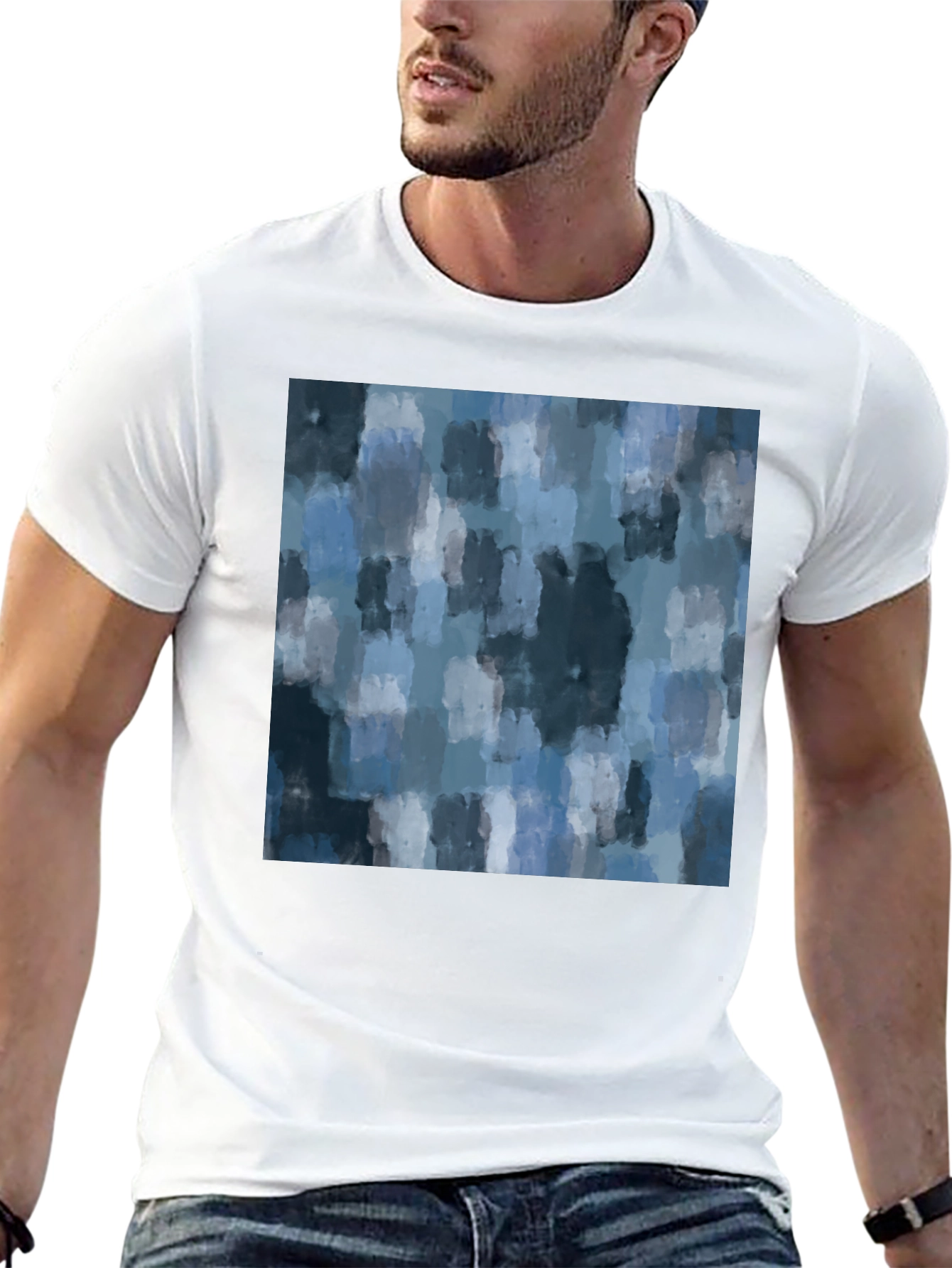 Abstract Watercolor Pattern T-Shirt